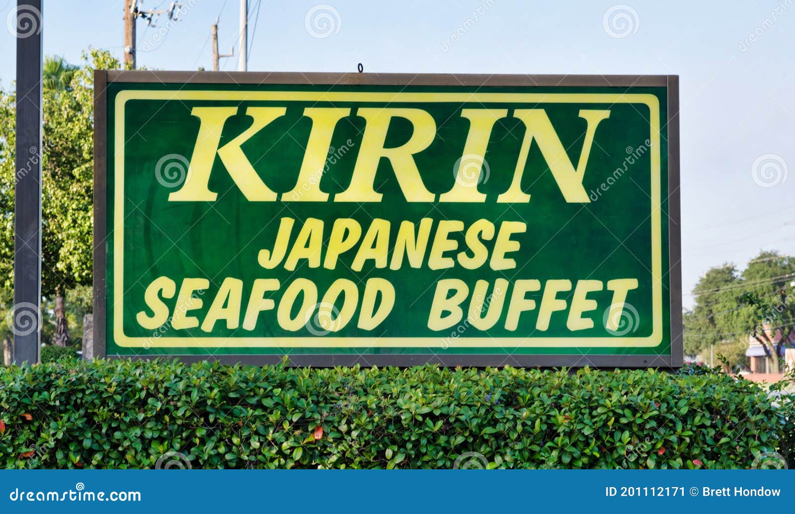 Kirin Japanese Seafood Buffet Restaurant Sign. Editorial Photo - Image of  carry, city: 201112171