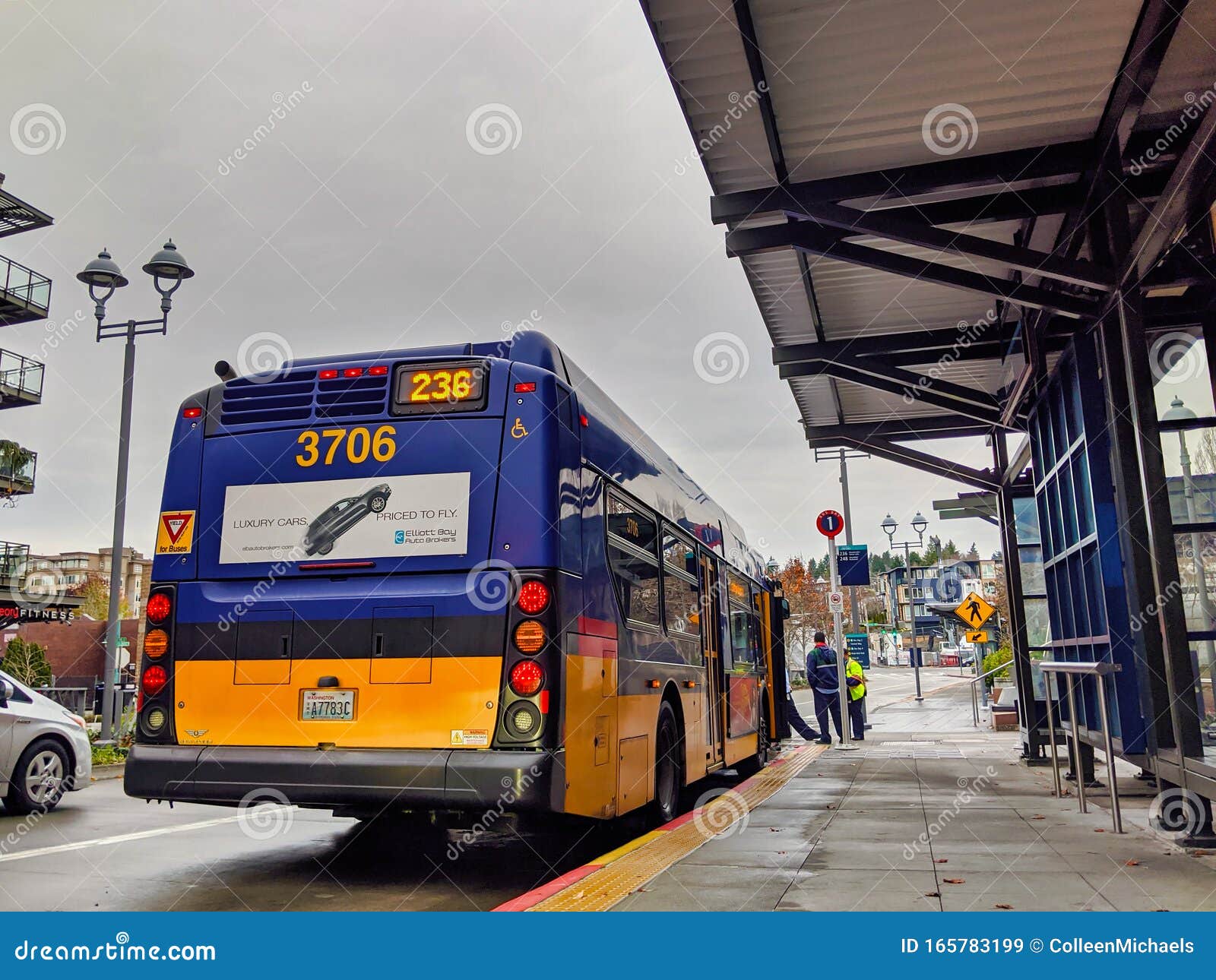 View of the Kirkland Transit Center Downtown Neat the King County ...