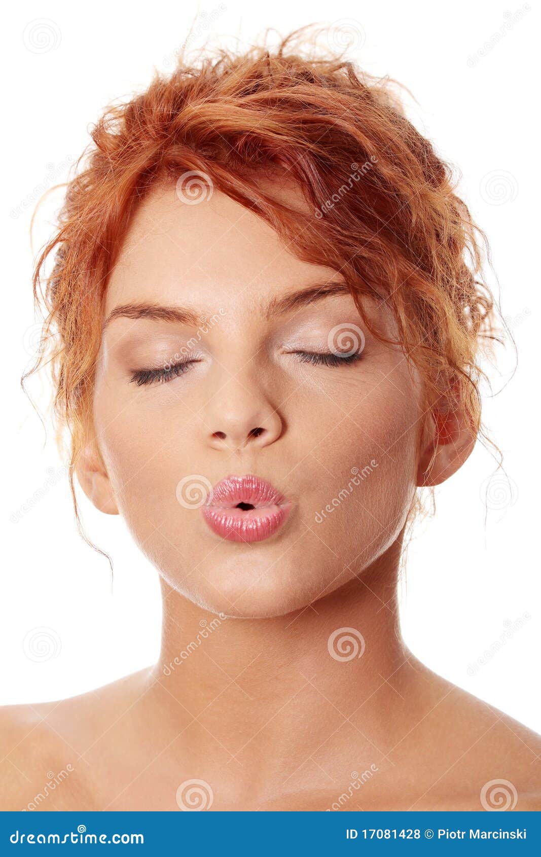 Kiss stock photo. Image of look, beauty, expression, beautiful 17081428