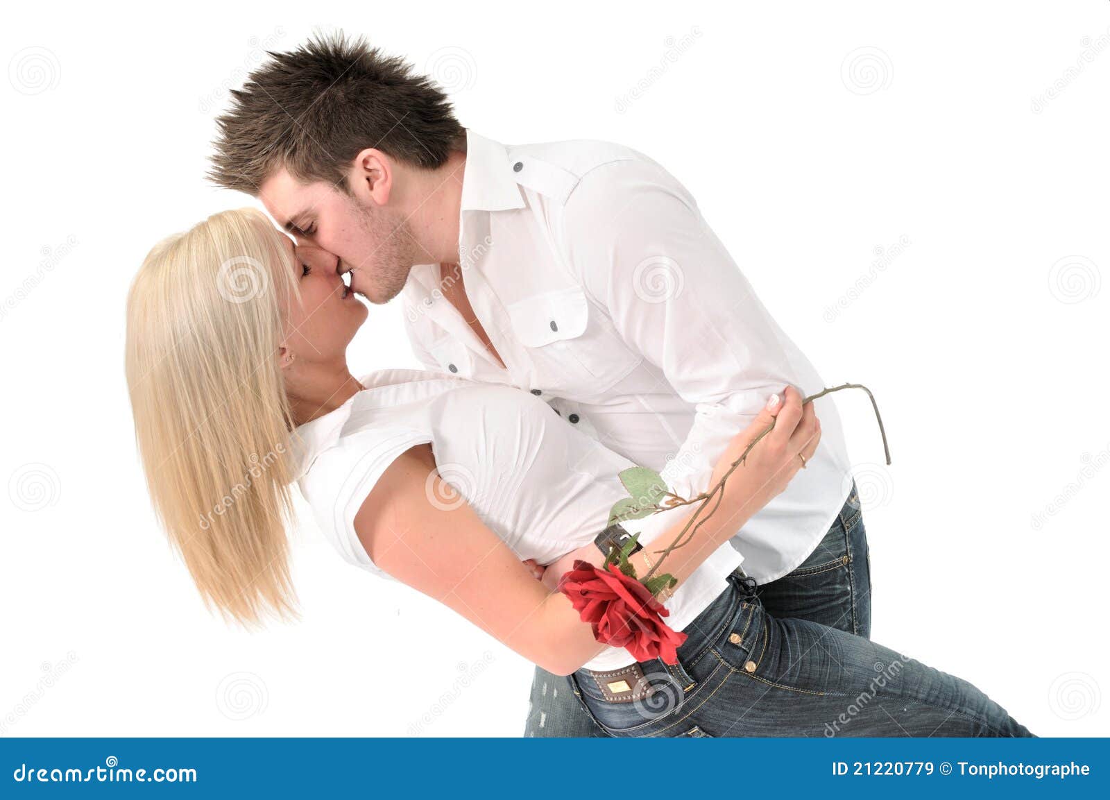 Kiss after flowers stock image. Image of prove, kiss 21220779