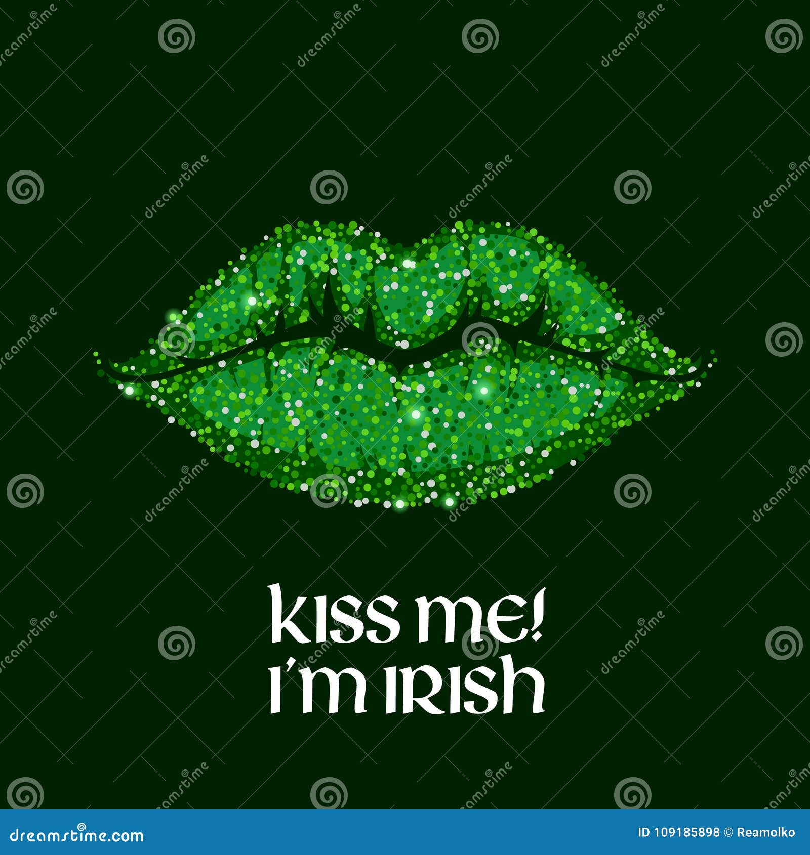 Graphic Tee Glitter I'm Drunk White or Black Kiss Me St Patrick's Day
