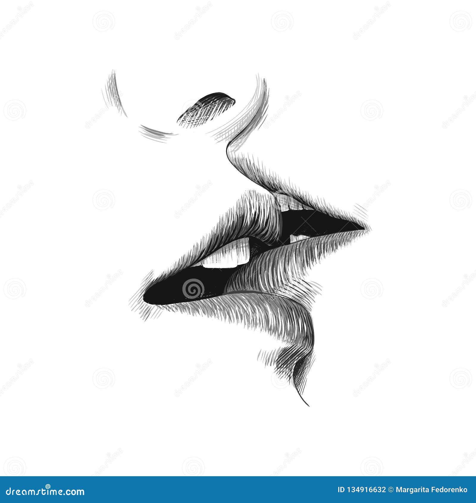 18027 Couple Kissing Sketch Images Stock Photos  Vectors  Shutterstock