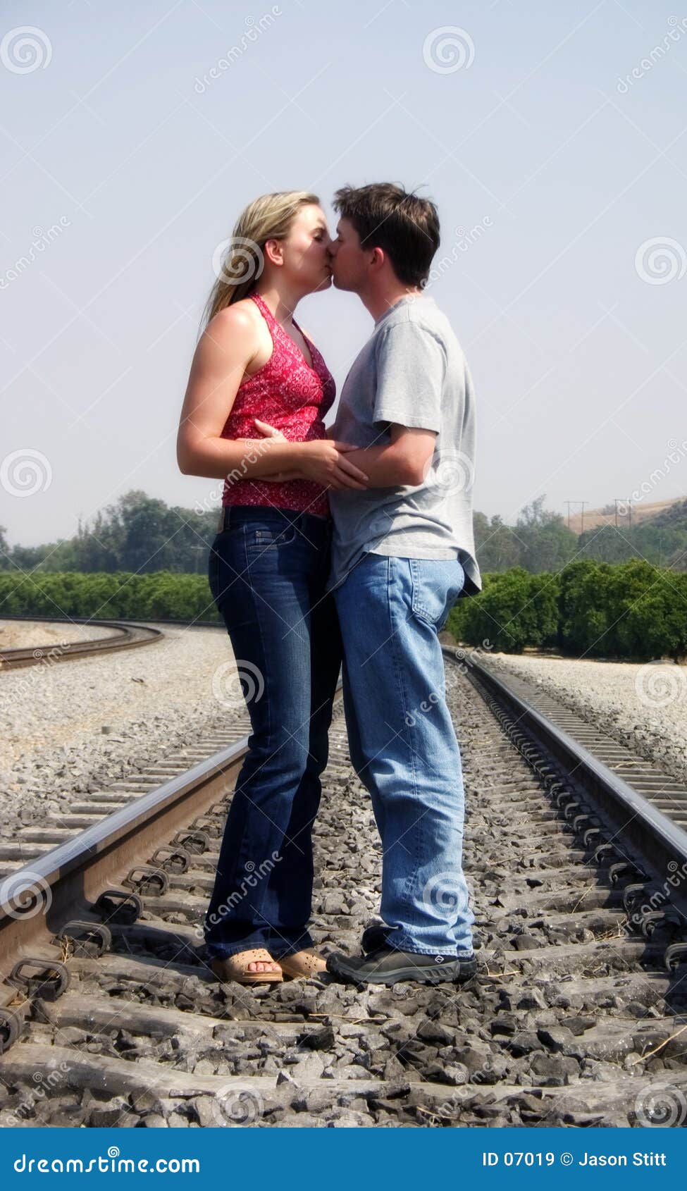 Kissing Couple Stock Image Image Of Teens Kissing Tra
