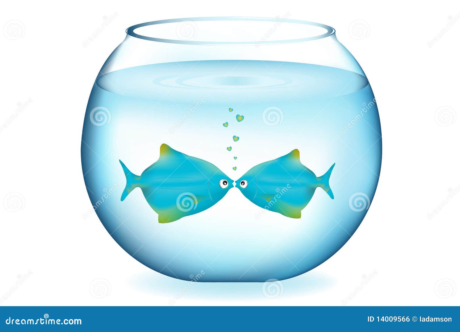 Download Kissing Fishes. Vector stock vector. Illustration of swim ...