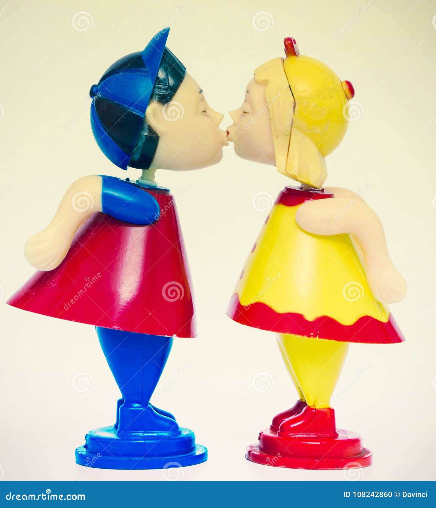 Kissing toys macro stock photo. Image of colorful, lucky 108242860