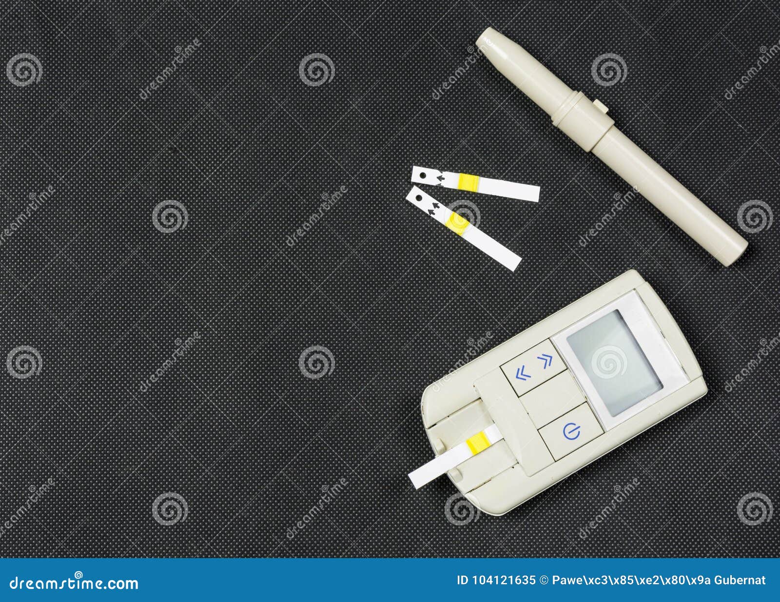 Glucose Meter and Measuring Strips. Stock Image Image of diagnostic