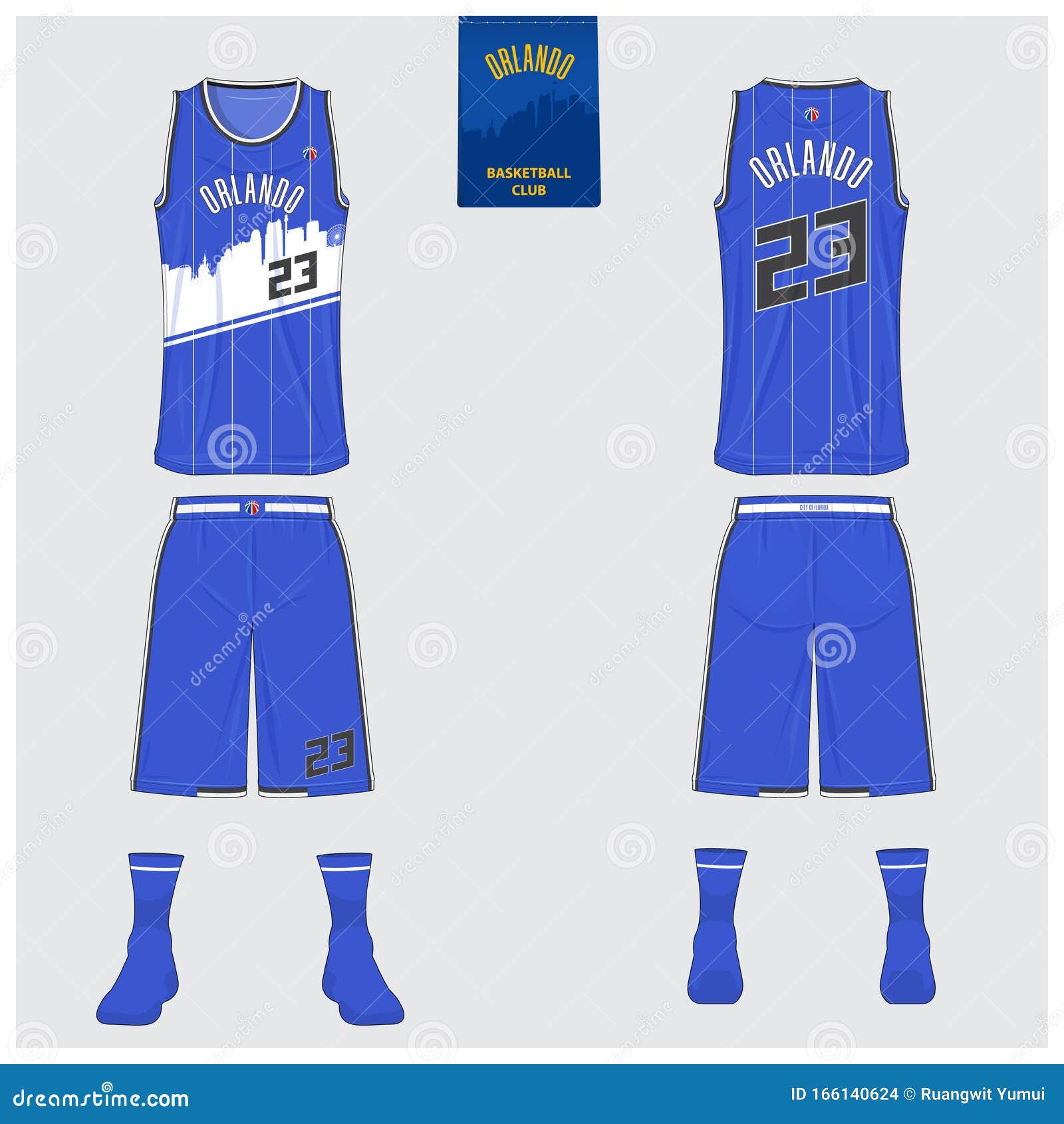 Basketball Uniform Mockup Template Design for Basketball Club. Tank Top ...