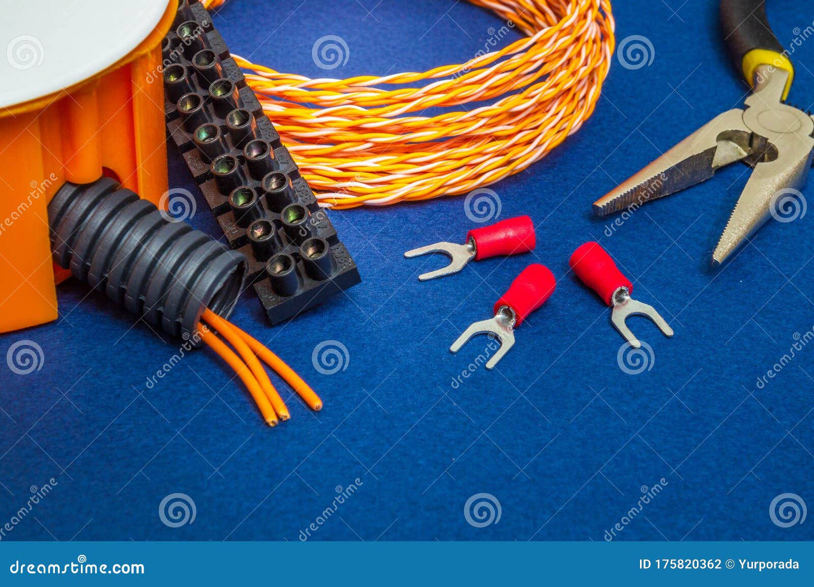 Kit Spare Parts and Tools for Electrical Prepared before Repair or