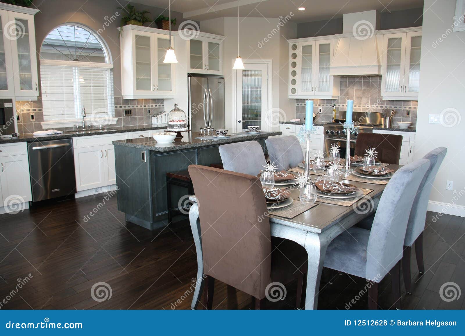 Kitchen stock photo. Image of appliances, steel, cabinets - 12512628