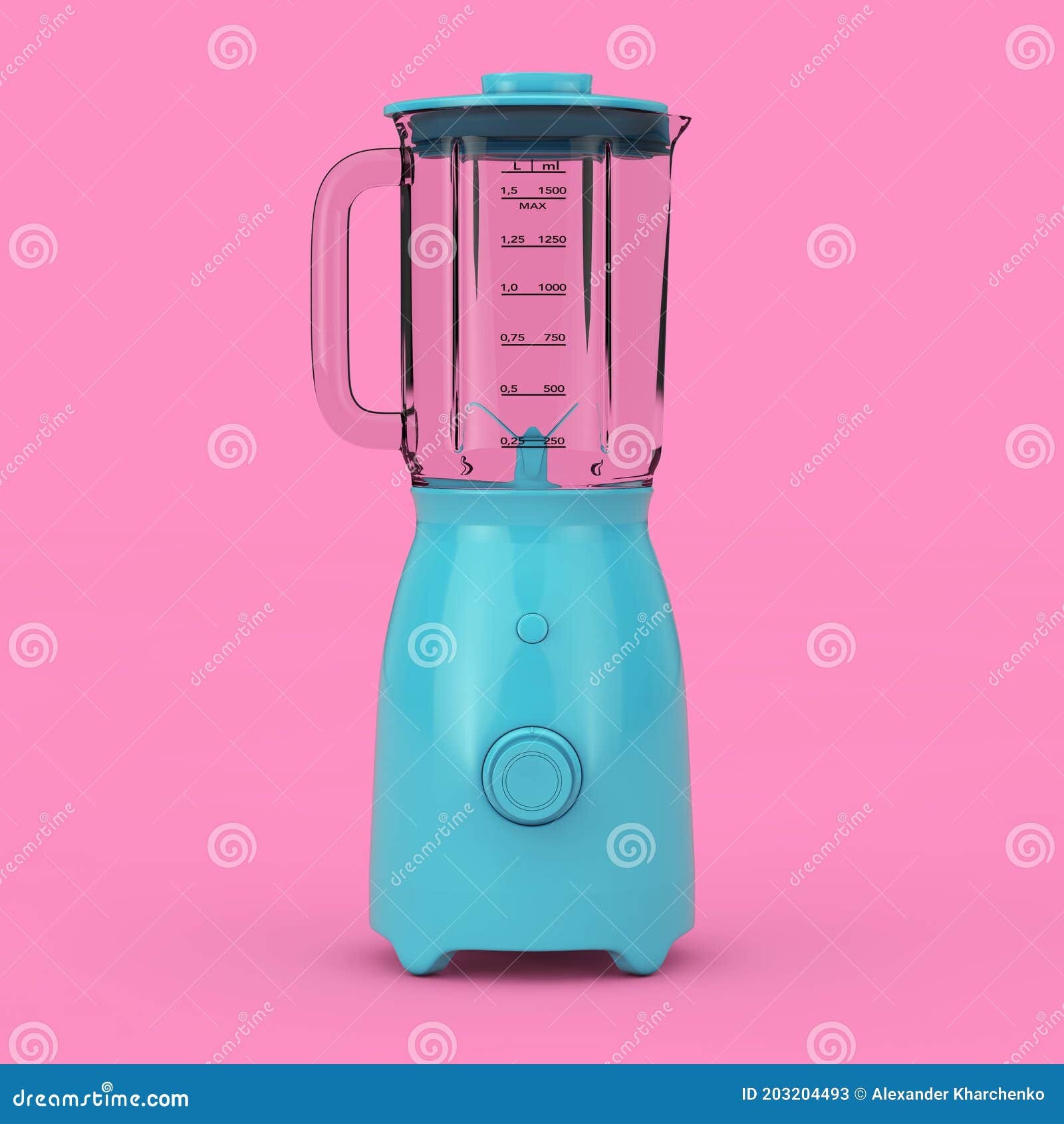 Download Kitchen Appliance Concept Modern Electric Blue Blender Mock Up In Duotone Style 3d Rendering Stock Illustration Illustration Of Mixer Appliance 203204493