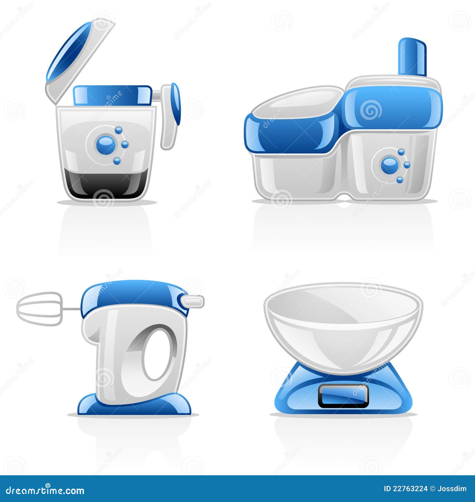 Kitchen appliances stock vector. Illustration of electronics 22763224