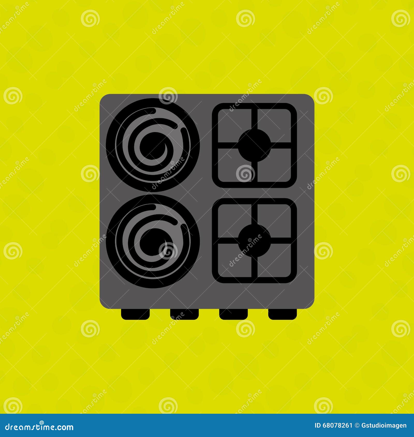 Kitchen appliances design stock illustration. Illustration of machine