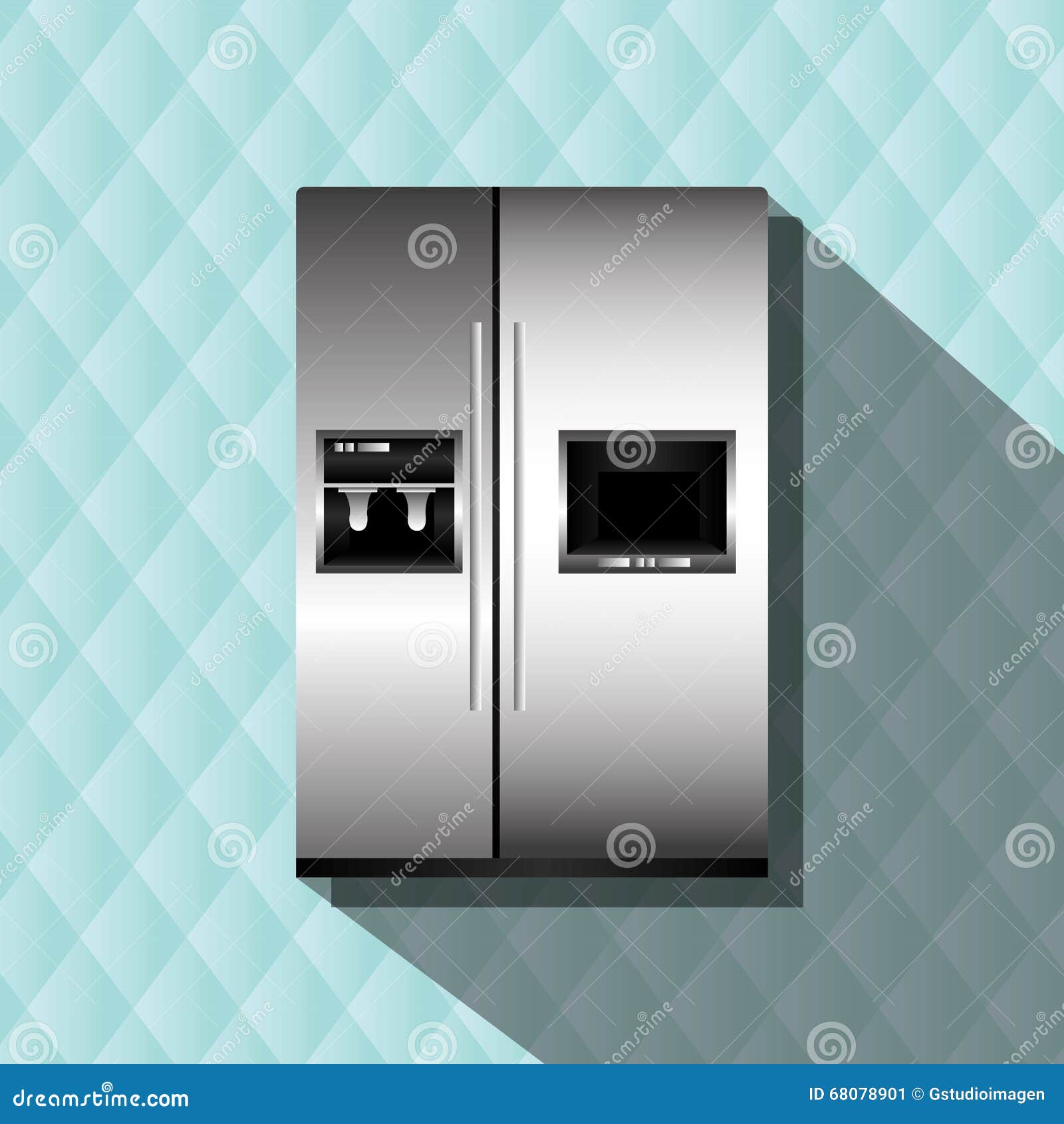 Kitchen appliances design stock illustration. Illustration of
