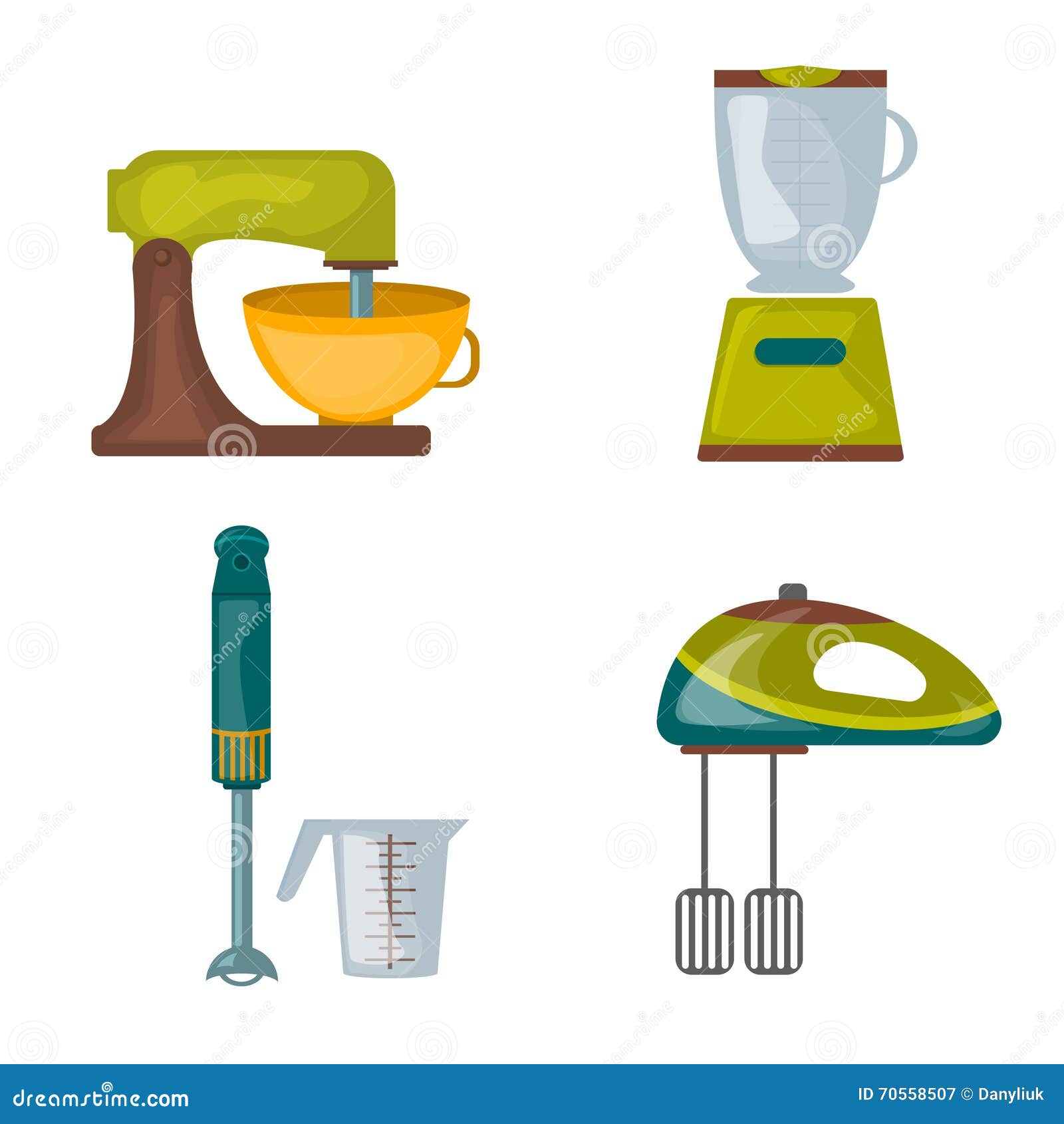 Kitchen Appliances Food Processor Kitchenware Mixer Hand Blender