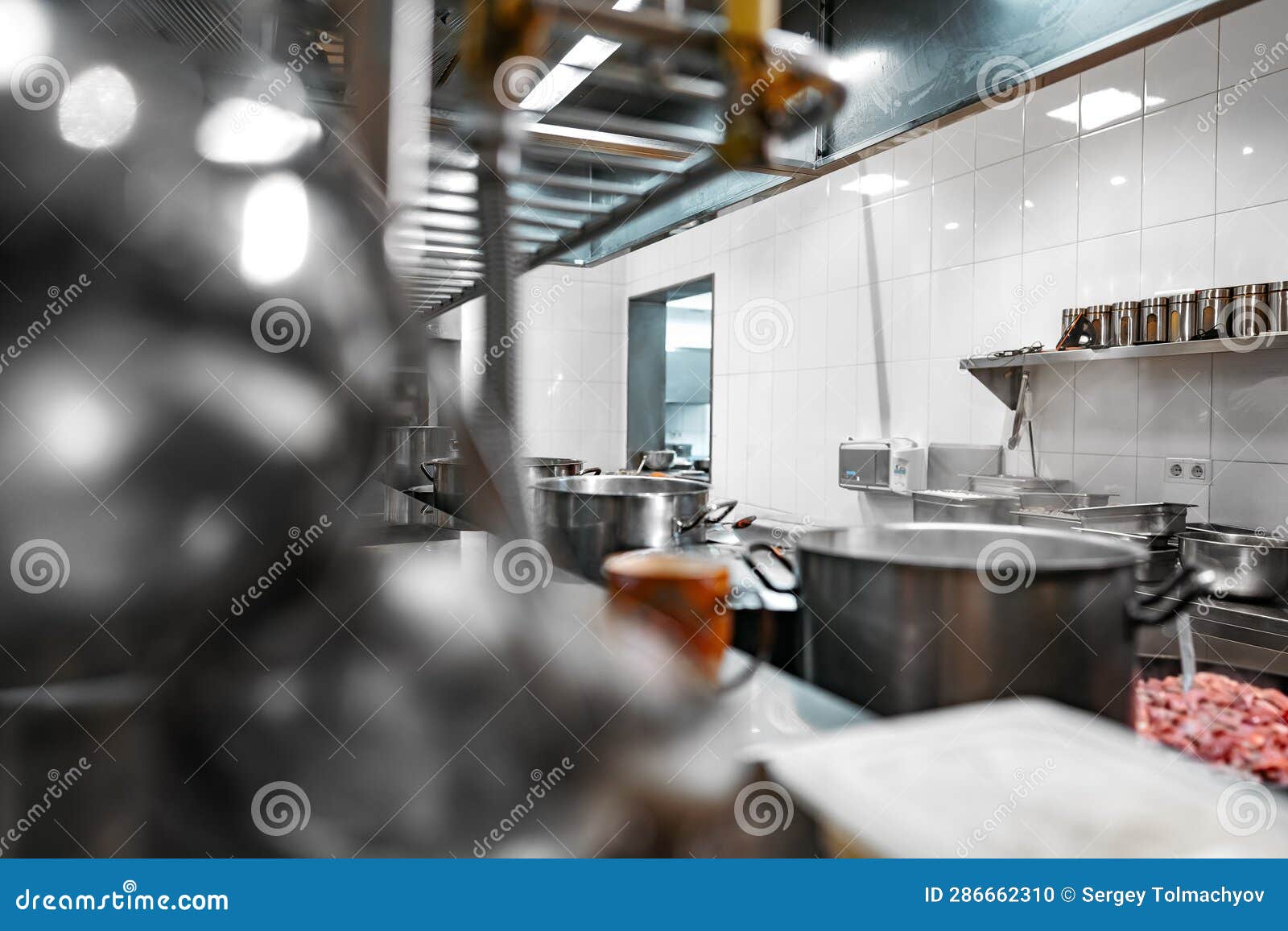 Kitchen Appliances in Professional Kitchen in a Modern Restaurant Stock Photo Image of