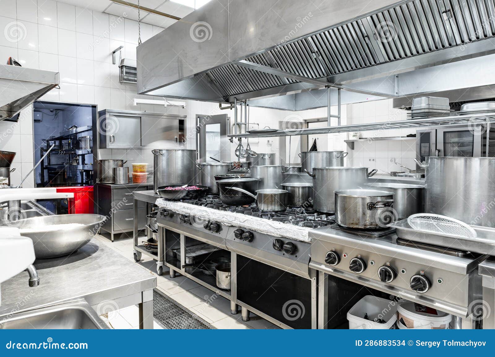 Kitchen Appliances in Professional Kitchen in a Modern Restaurant Stock Photo Image of