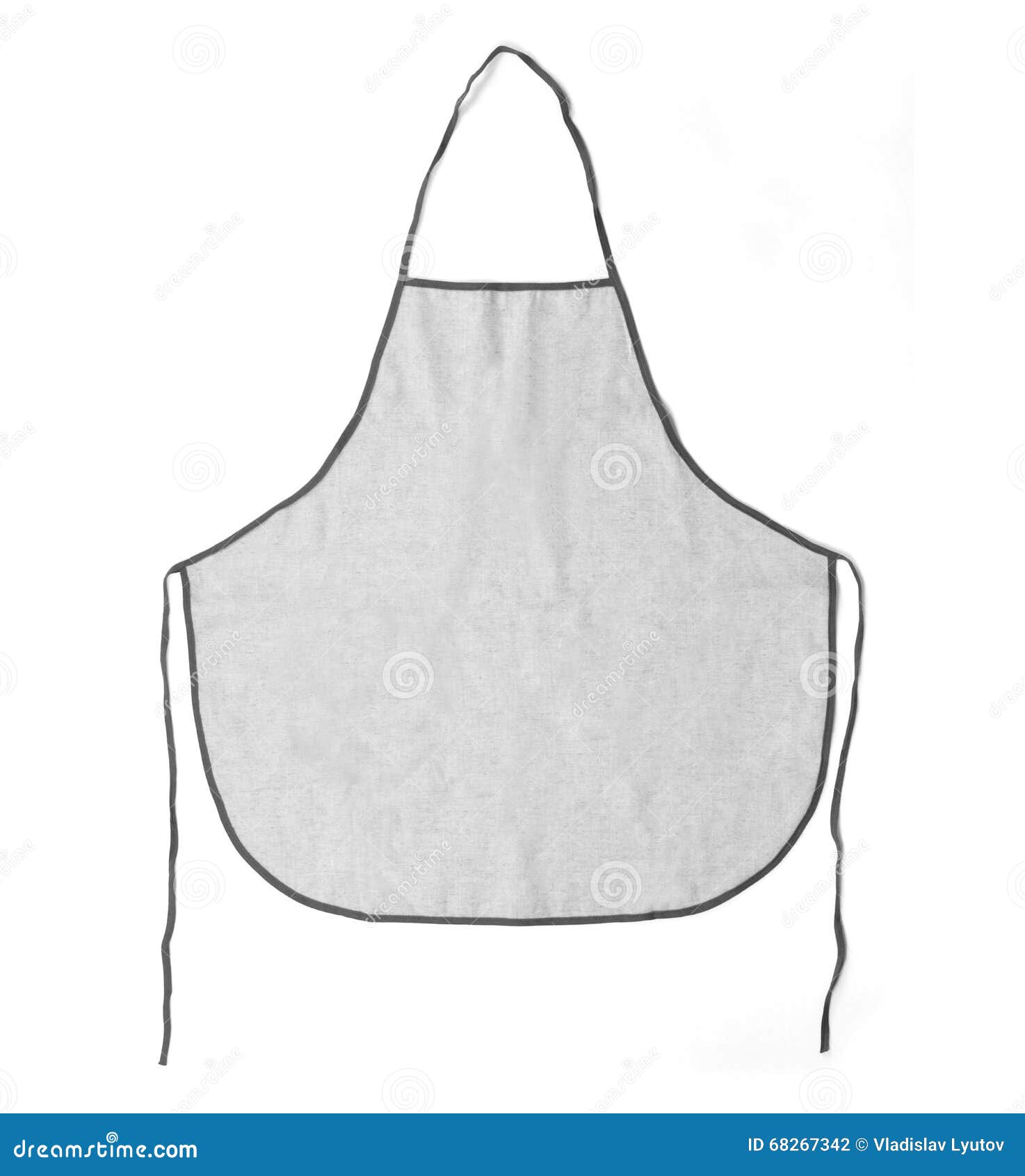 Download Kitchen Apron. Front View. Isolated On A White Background ...