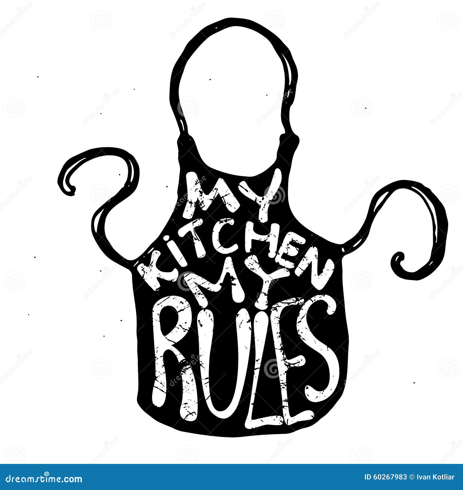 Download Kitchen apron stock illustration. Illustration of card - 60267983