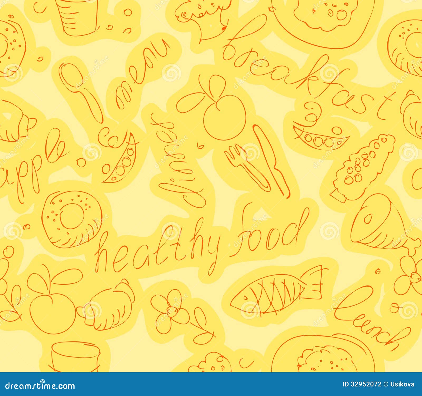 Kitchen background stock vector. Illustration of ornament 32952072