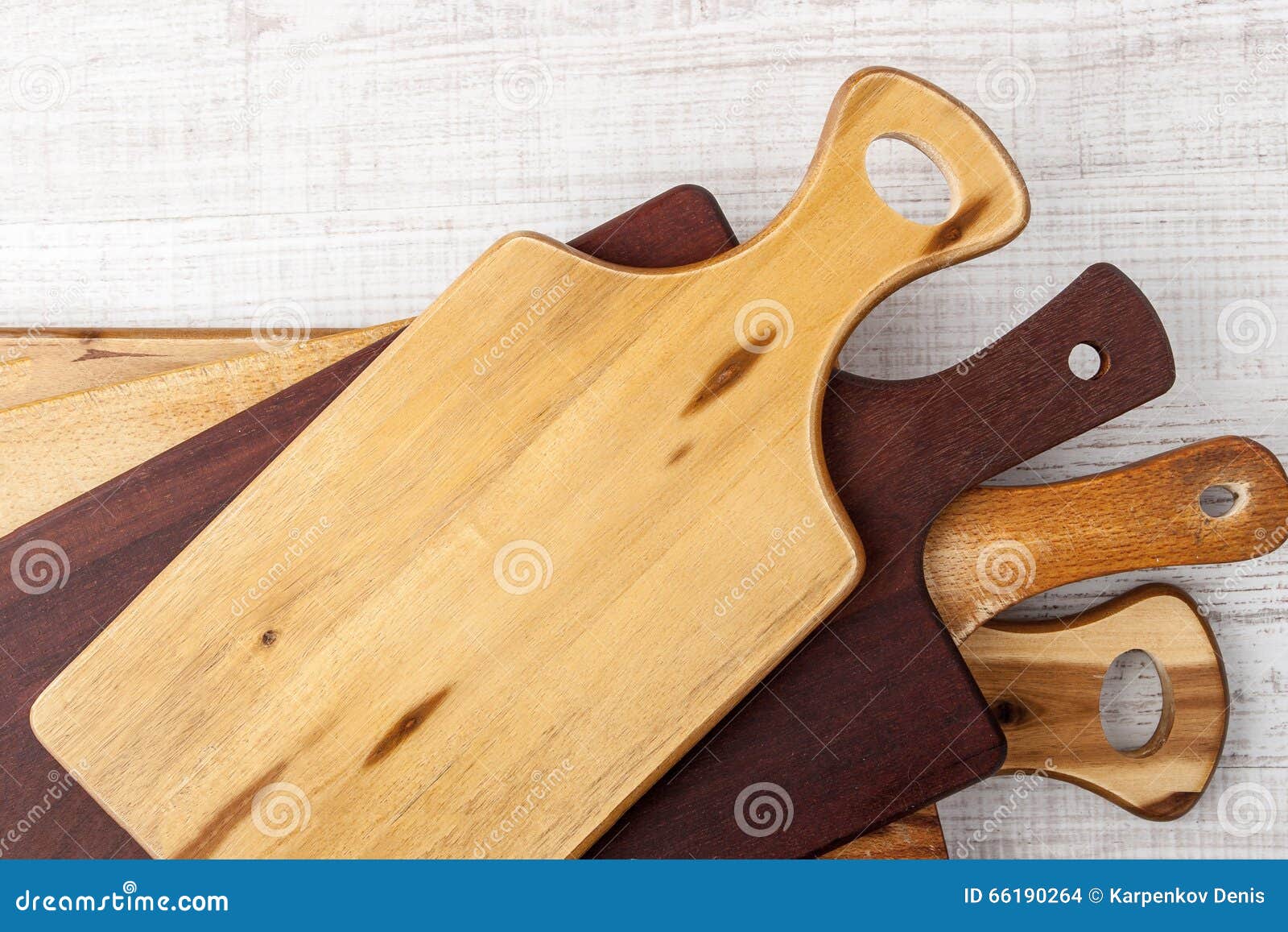 Kitchen Boards Set on the White Table Stock Photo Image of equipment