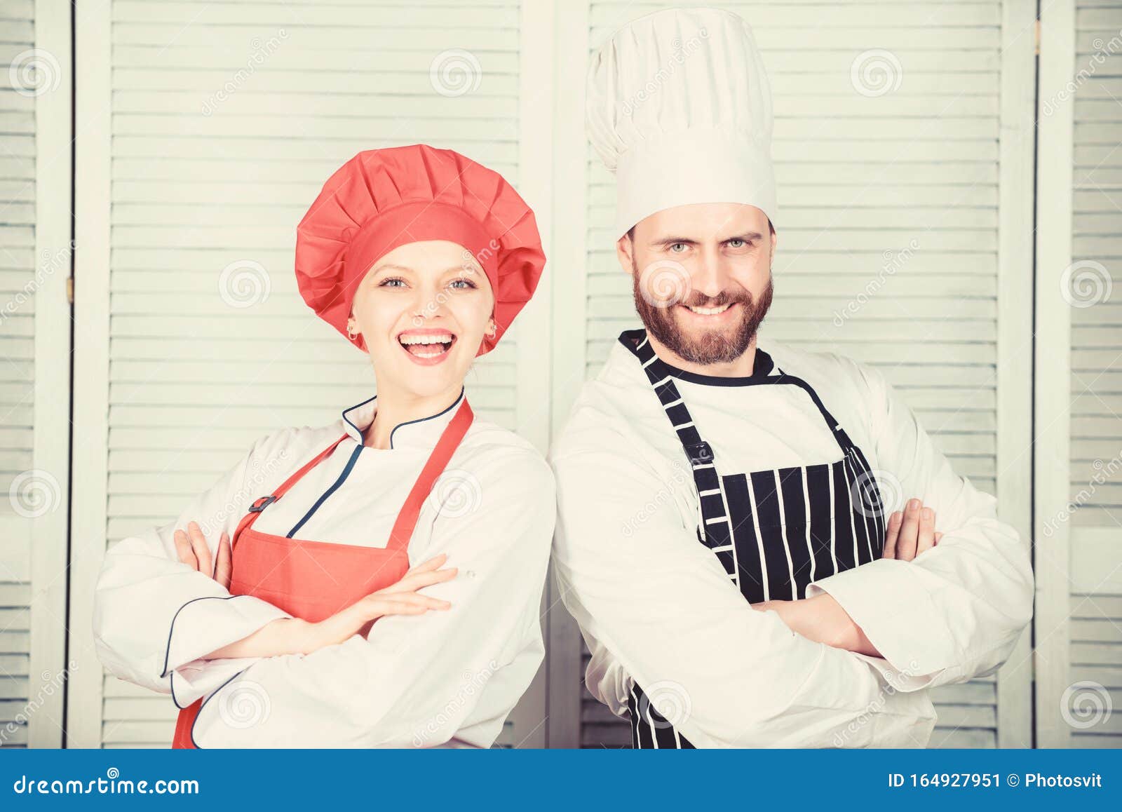 Kitchen Boss. Secret by Recipe. Cook Uniform. Man and Woman Chef in Restaurant. Family Cooking. Menu Planning Image - of couple, 164927951