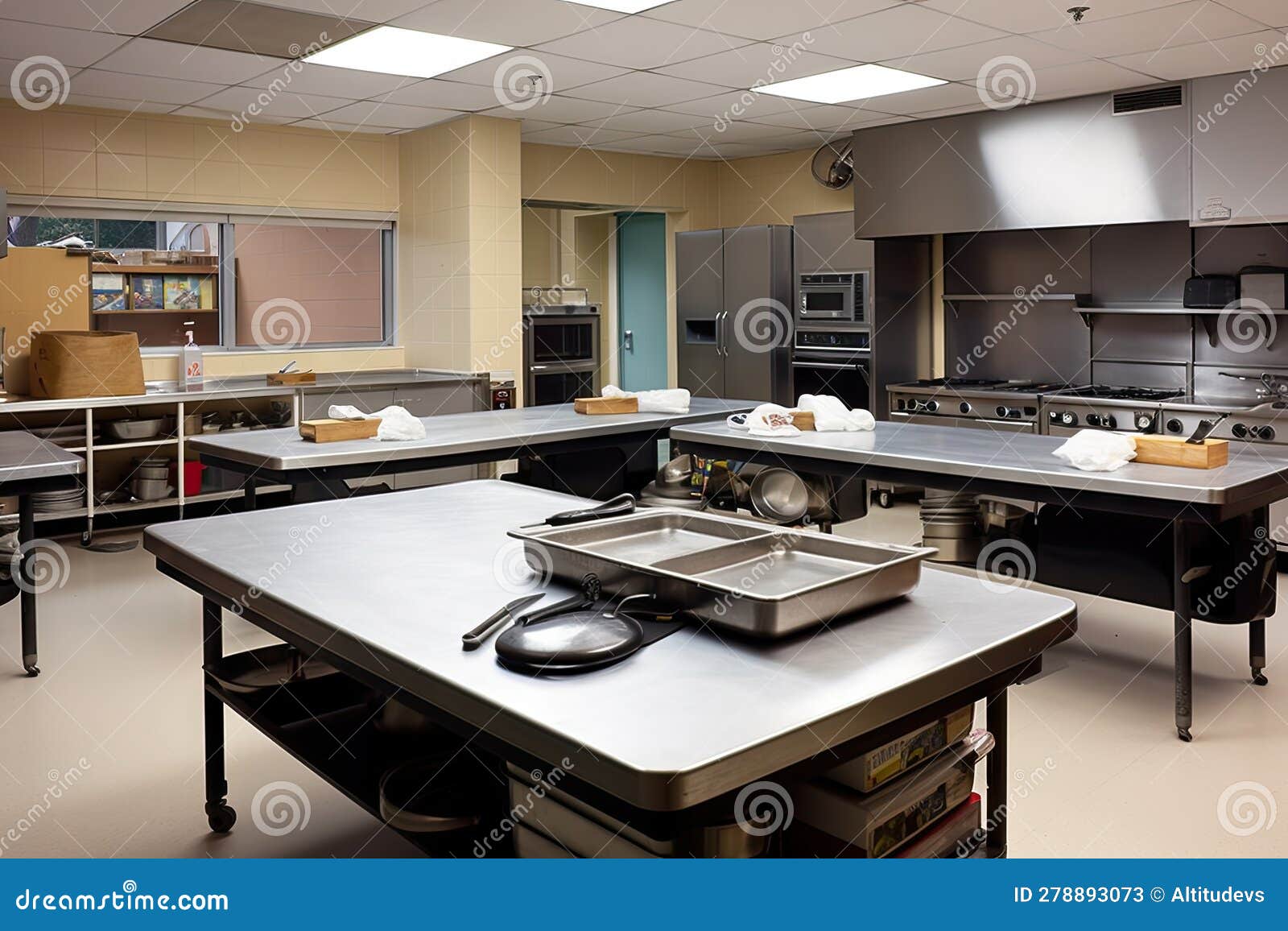 Kitchen Classroom, Where Students Practice Culinary Techniques and
