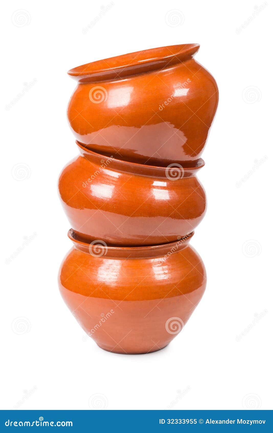 Kitchen clay pots stock image. Image of ceramic, brown 32333955