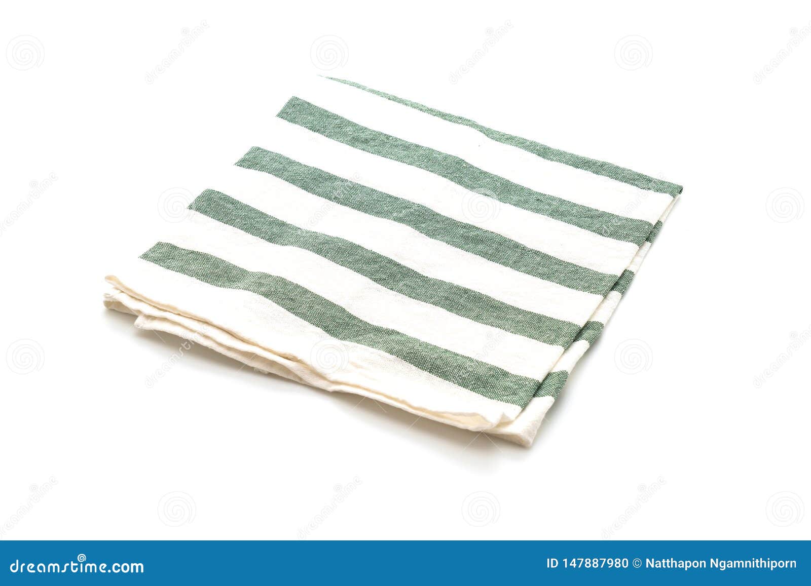 Kitchen Cloth (napkin) Isolated on White Stock Photo Image of cotton
