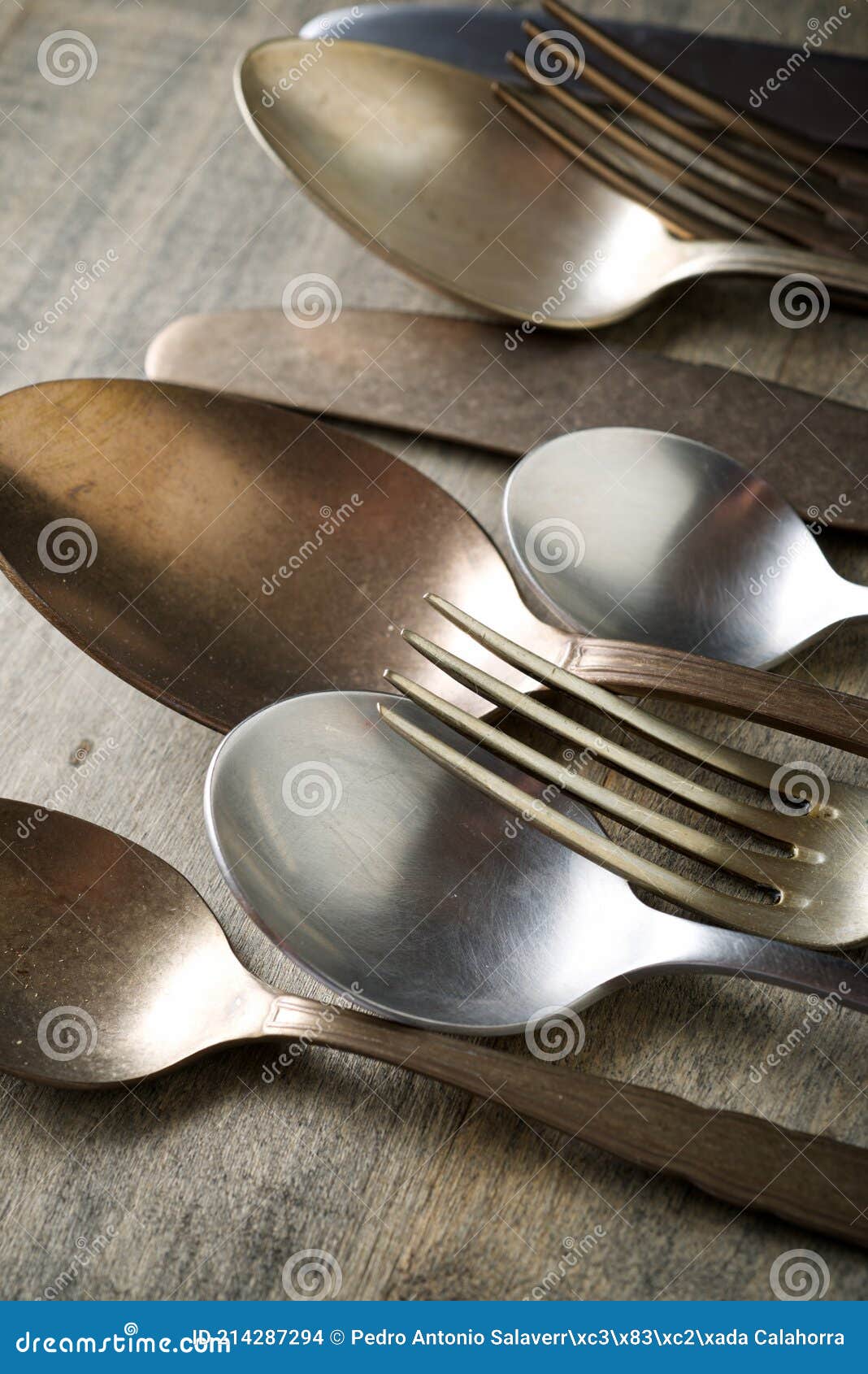 Kitchen cutlery collection stock photo. Image of domestic 214287294
