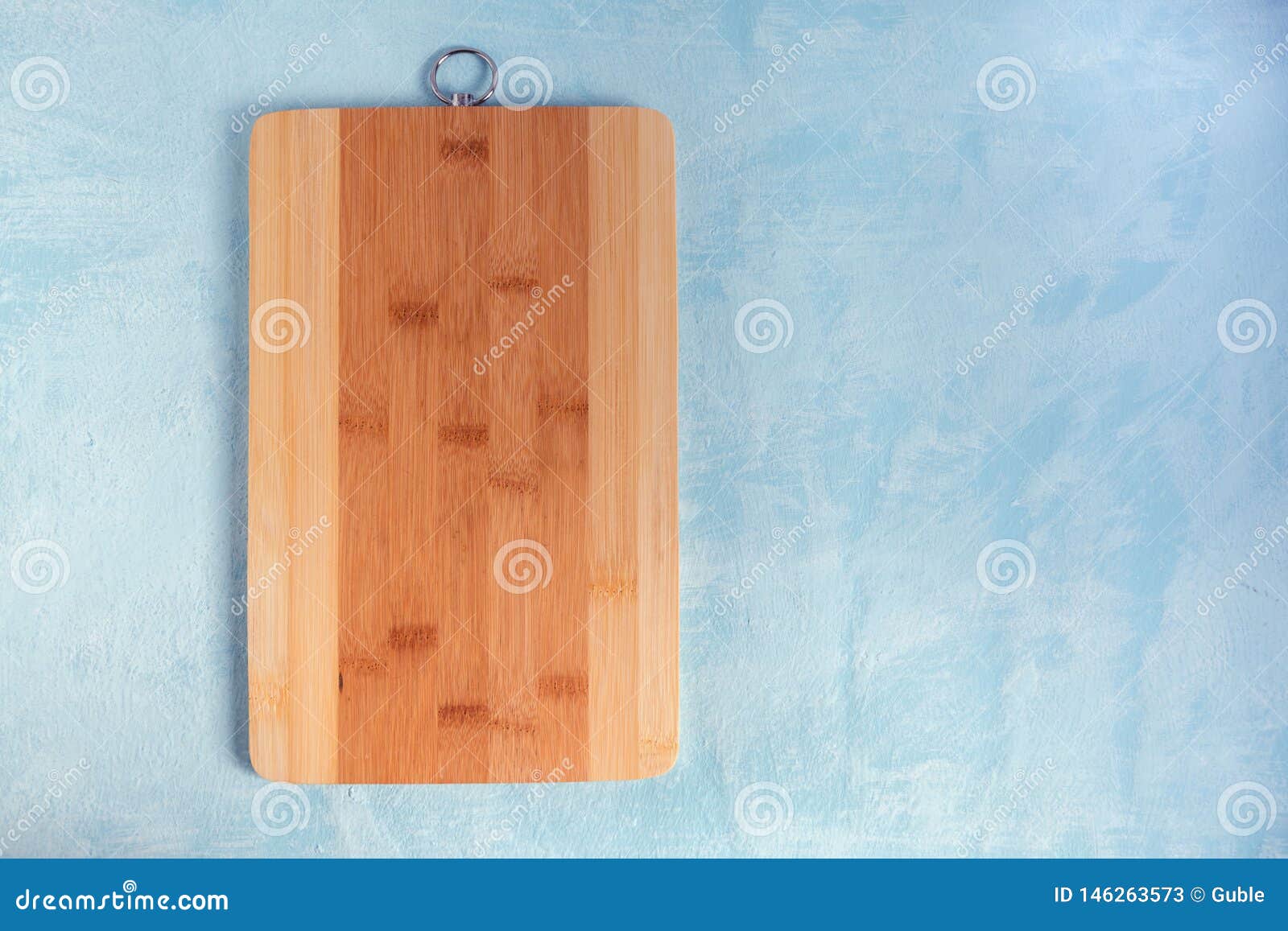 Kitchen Cutting Board Made of Bamboo on the Table Stock Image Image