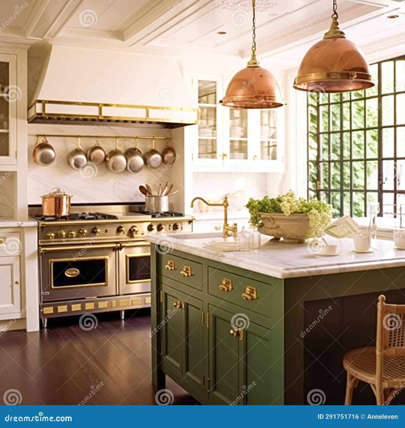 Kitchen decor, interior design and house improvement, bespoke sage green  English in frame kitchen cabinets, countertop and appliance in a country  house, elegant cottage style 26599707 Stock Photo at Vecteezy