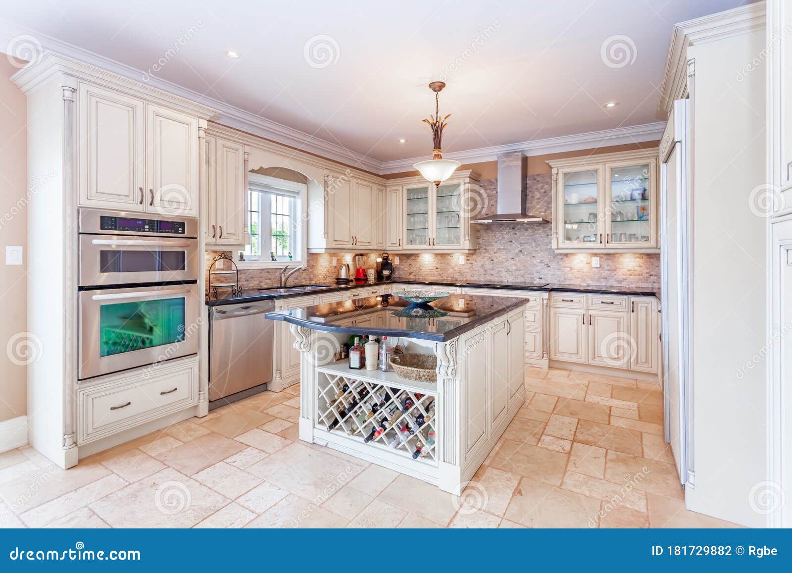 Kitchen design stock photo. Image of view, design, room - 181729882