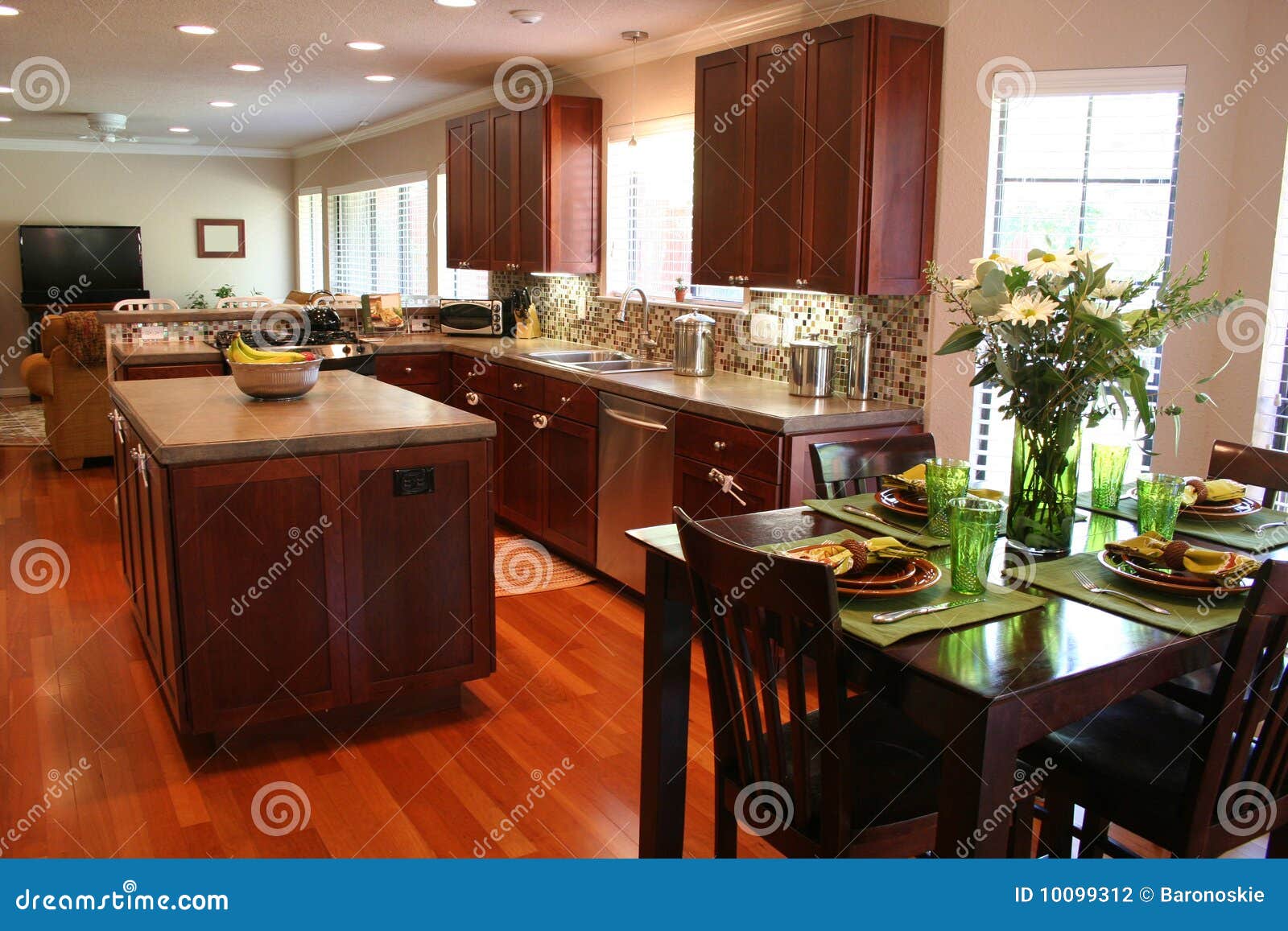 Kitchen and stock photo. Image of inside, decoration 10099312