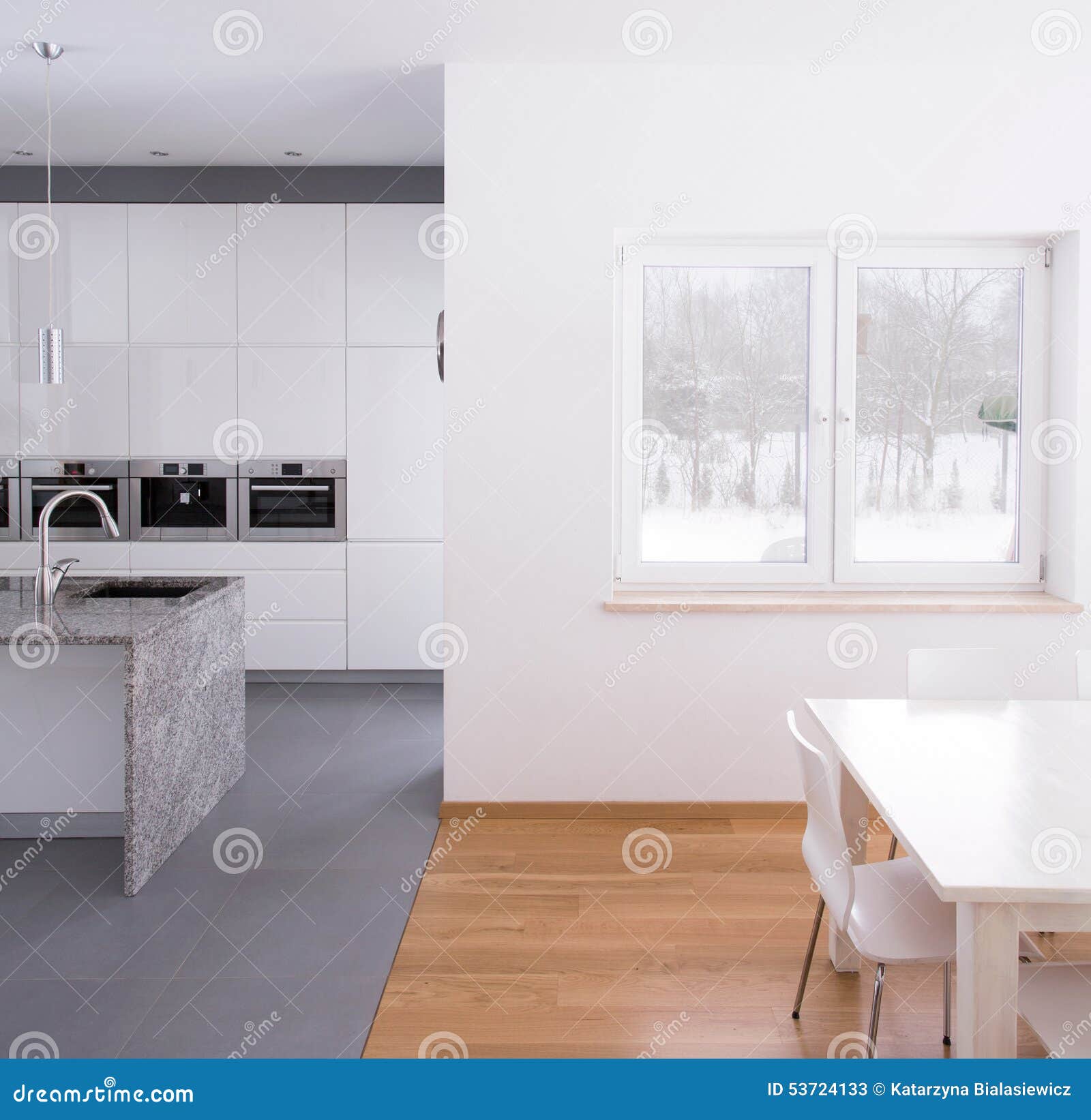 Kitchen and dining hall stock image. Image of color, inside 53724133