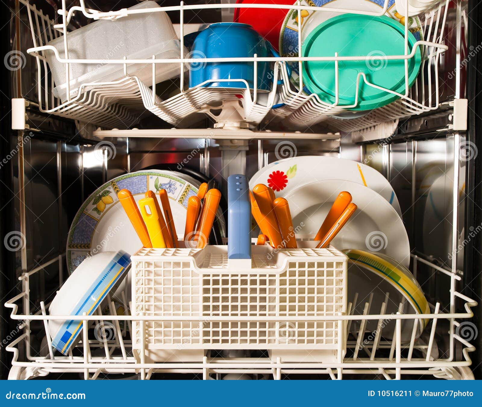 Kitchen dishwasher stock image. Image of cleaning, electronics 10516211