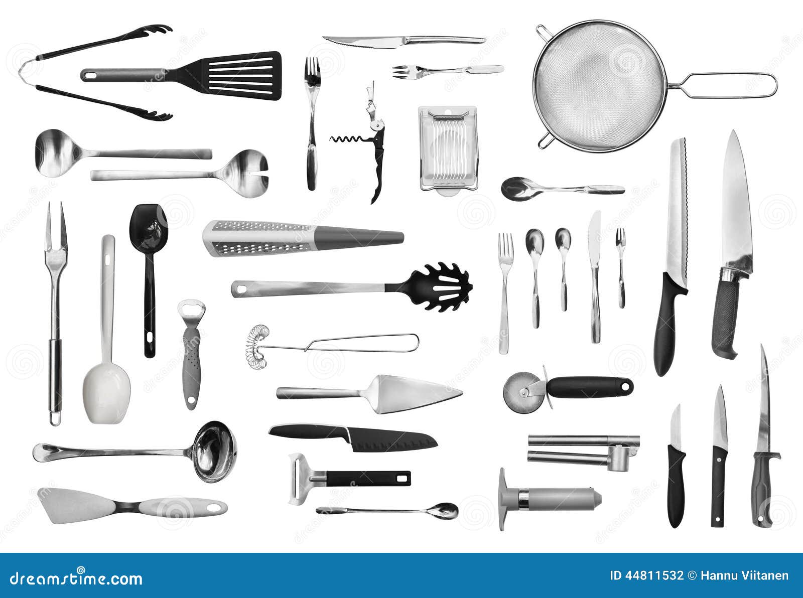  Kitchen  Equipment  And Cutlery Set  Stock Photo Image 