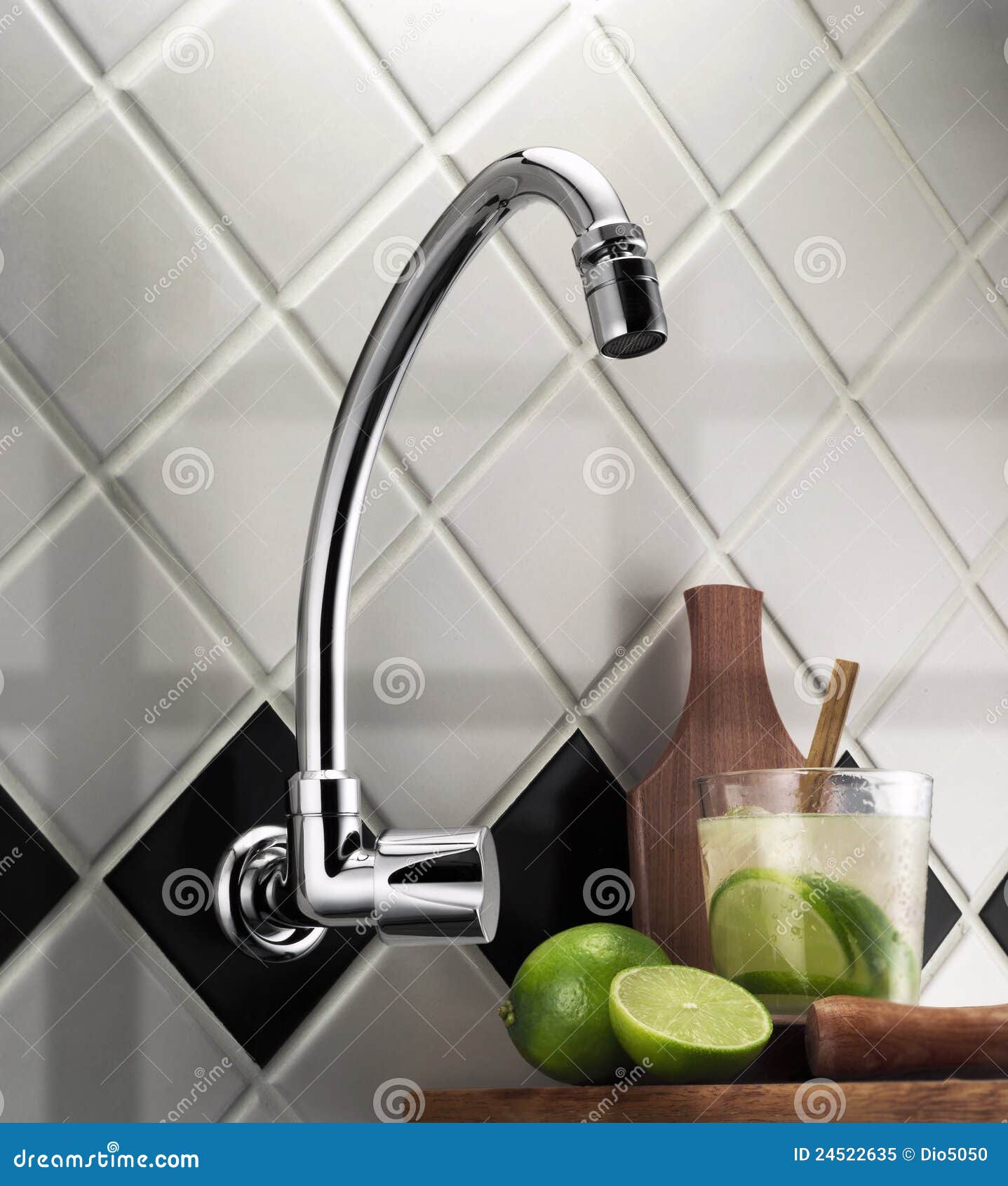 Kitchen faucet stock image. Image of kitchen, caipirinha 24522635