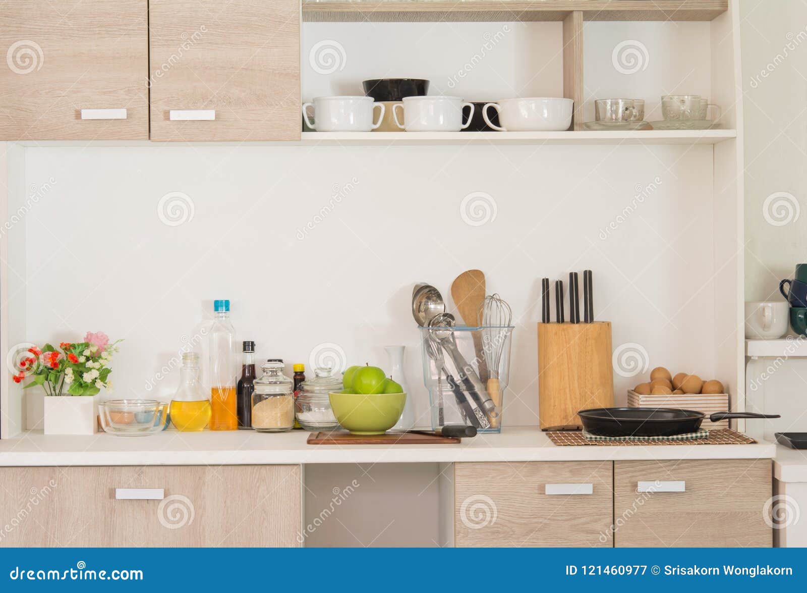 In the Kitchen, Food and Cooking Stock Image - Image of green, cooking ...