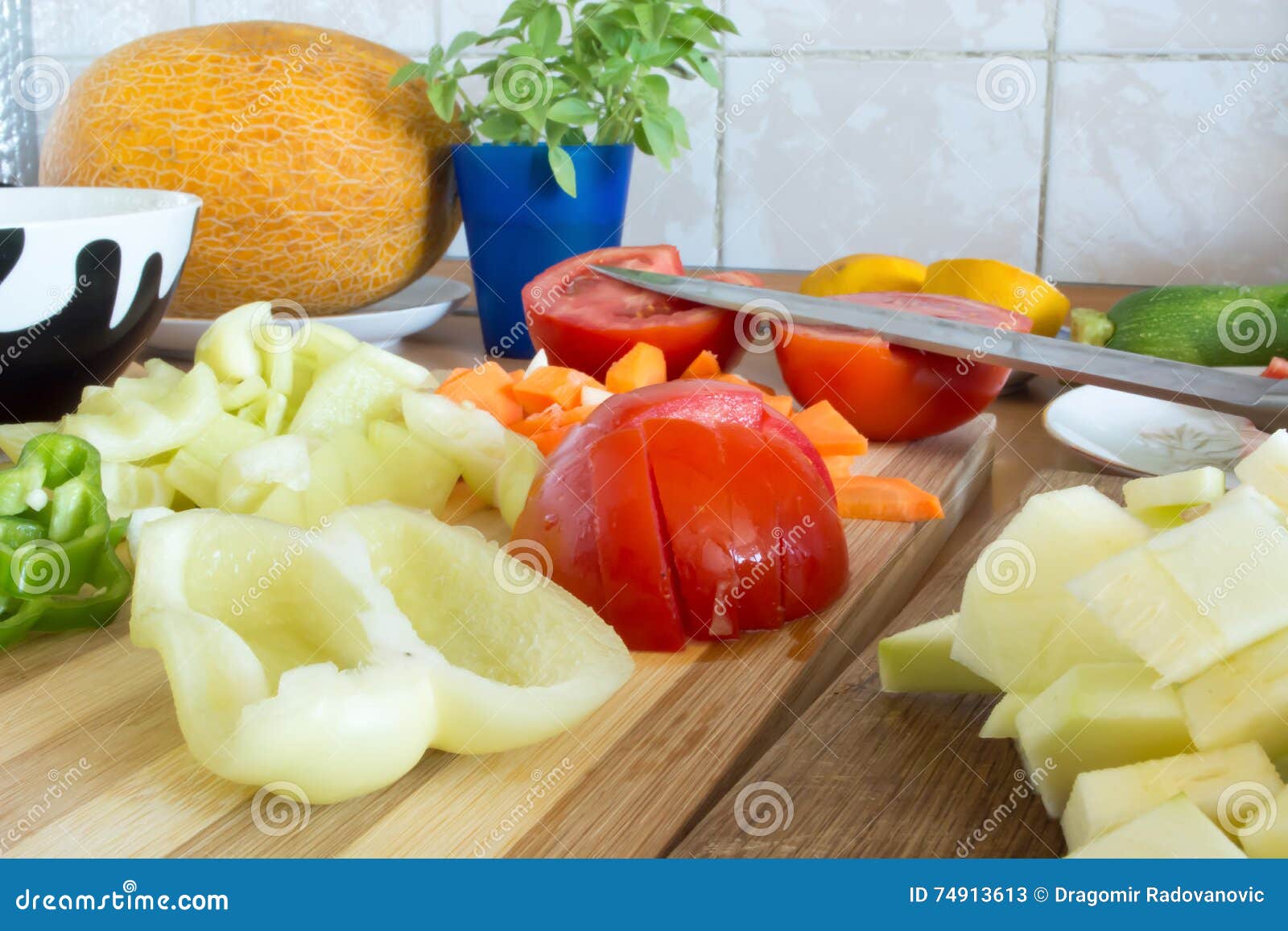 Kitchen Full of Fresh Vegetables Stock Image Image of cuisine, onion
