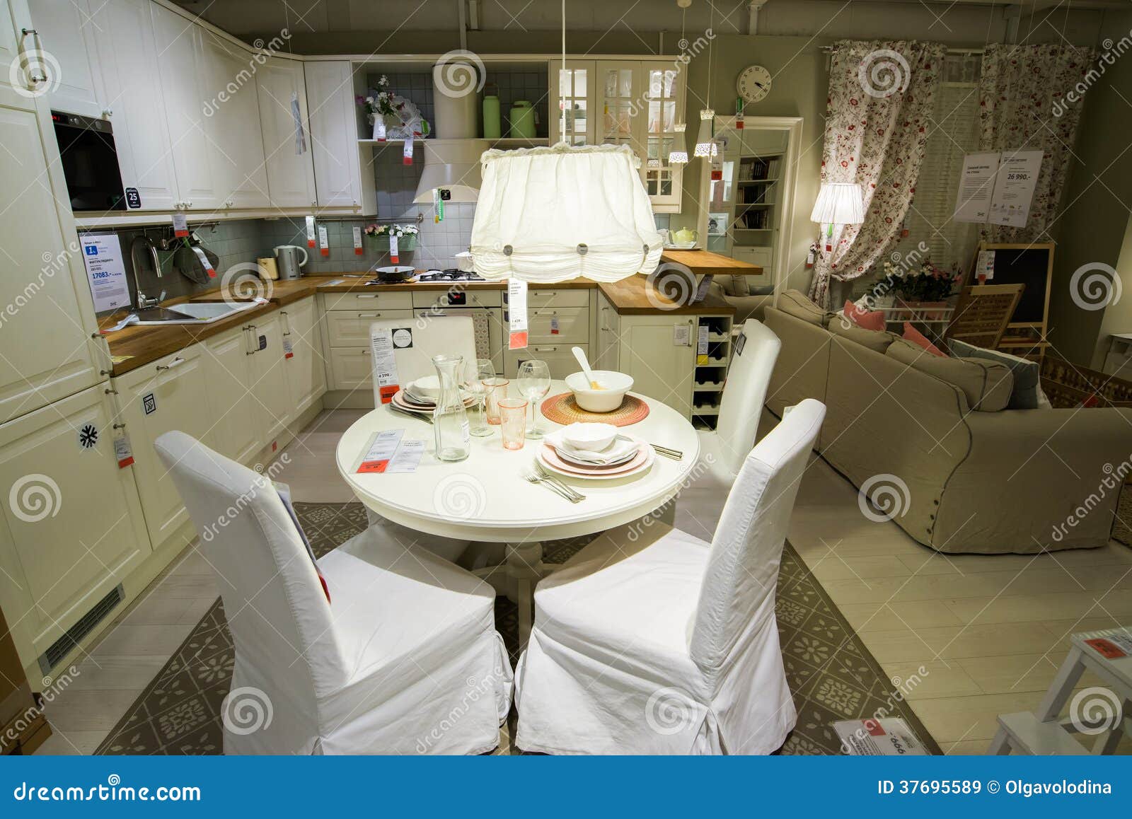Kitchen in the Furniture Store Editorial Stock Image - Image of russia