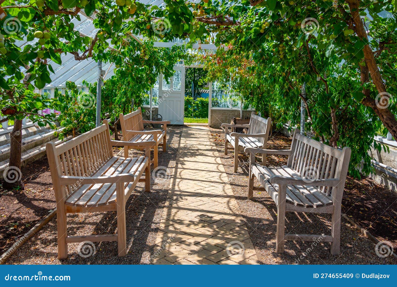 Kitchen Garden at Gr??sten Palace in Denmark Stock Image Image of