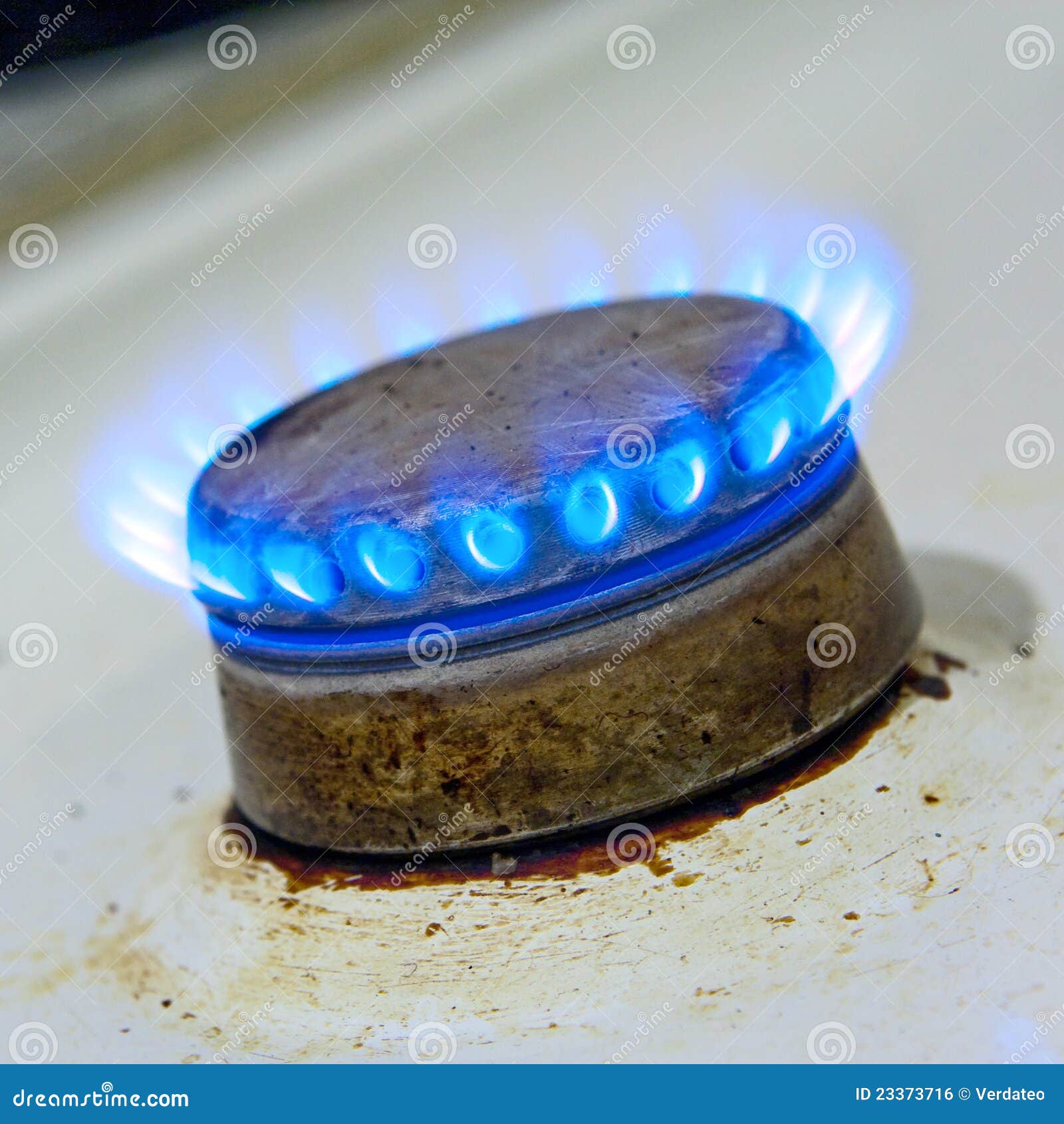 Kitchen gas hob burning stock photo. Image of propane 23373716