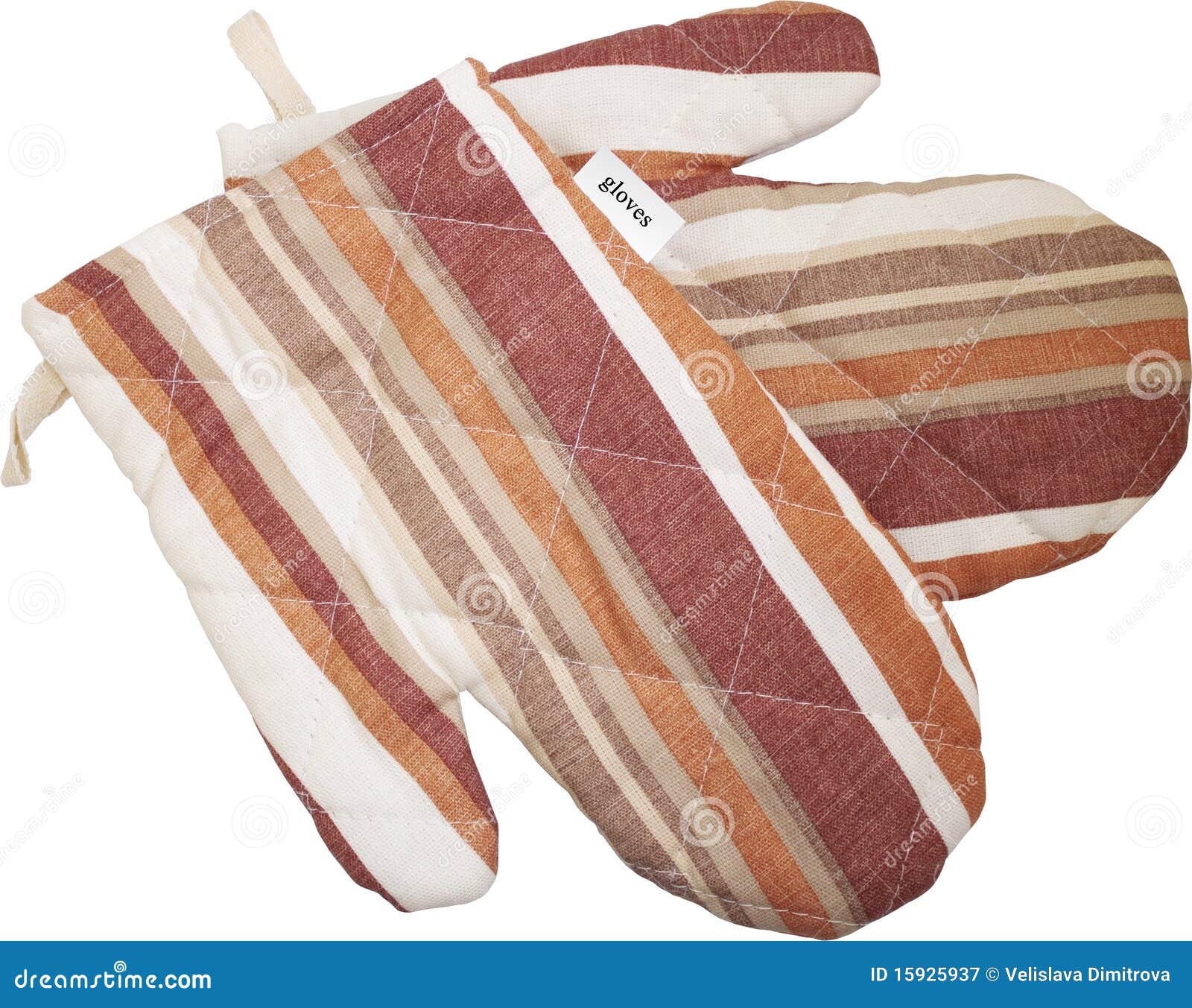 Kitchen gloves stock image. Image of eating, striped 15925937