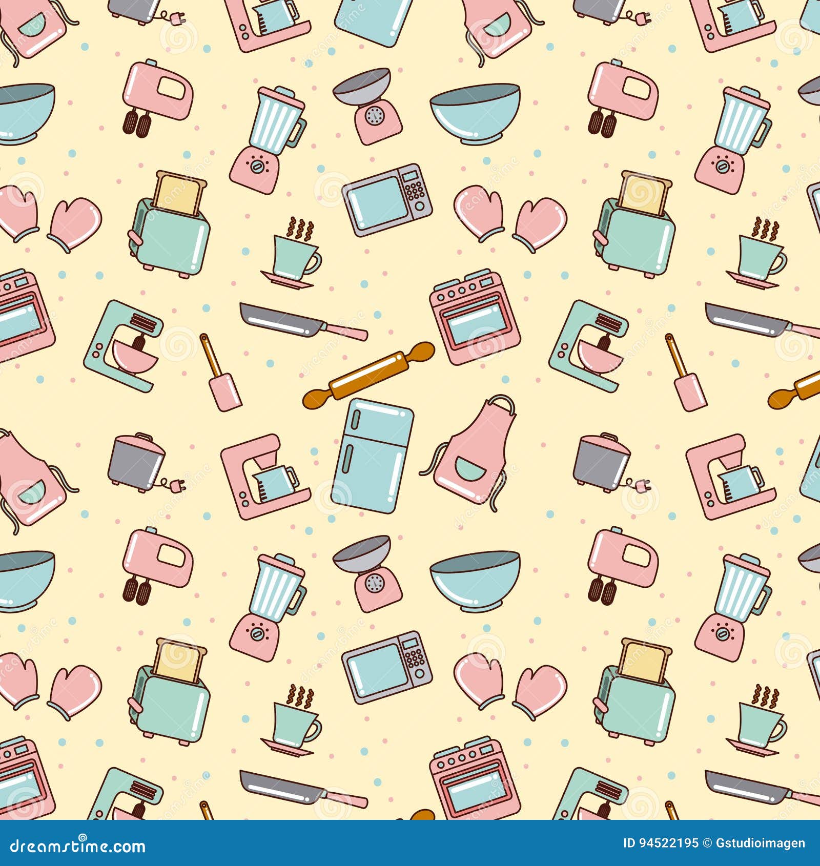 Kitchen home appliances stock vector. Illustration of home 94522195