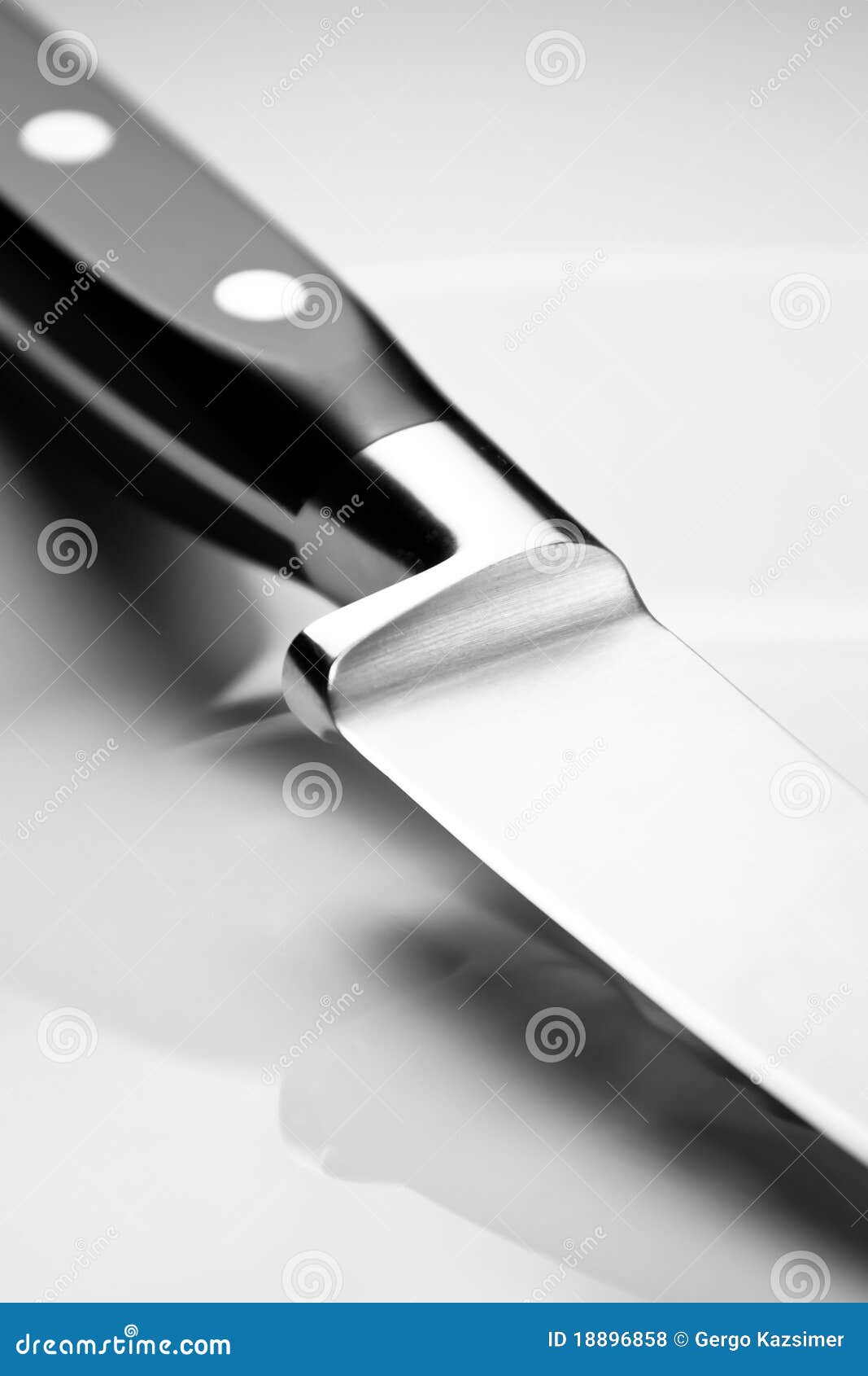 Kitchen Knife stock photo. Image of handle, chrome, steel 18896858