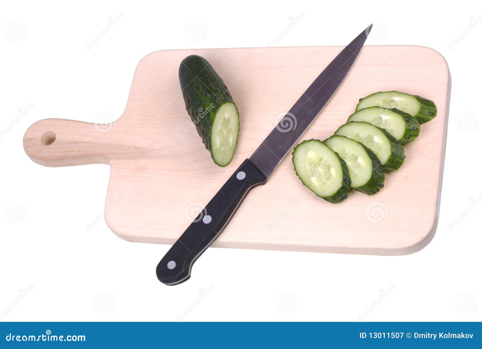 Kitchen Knife and the Cut Cucumber Stock Image Image of kitchen