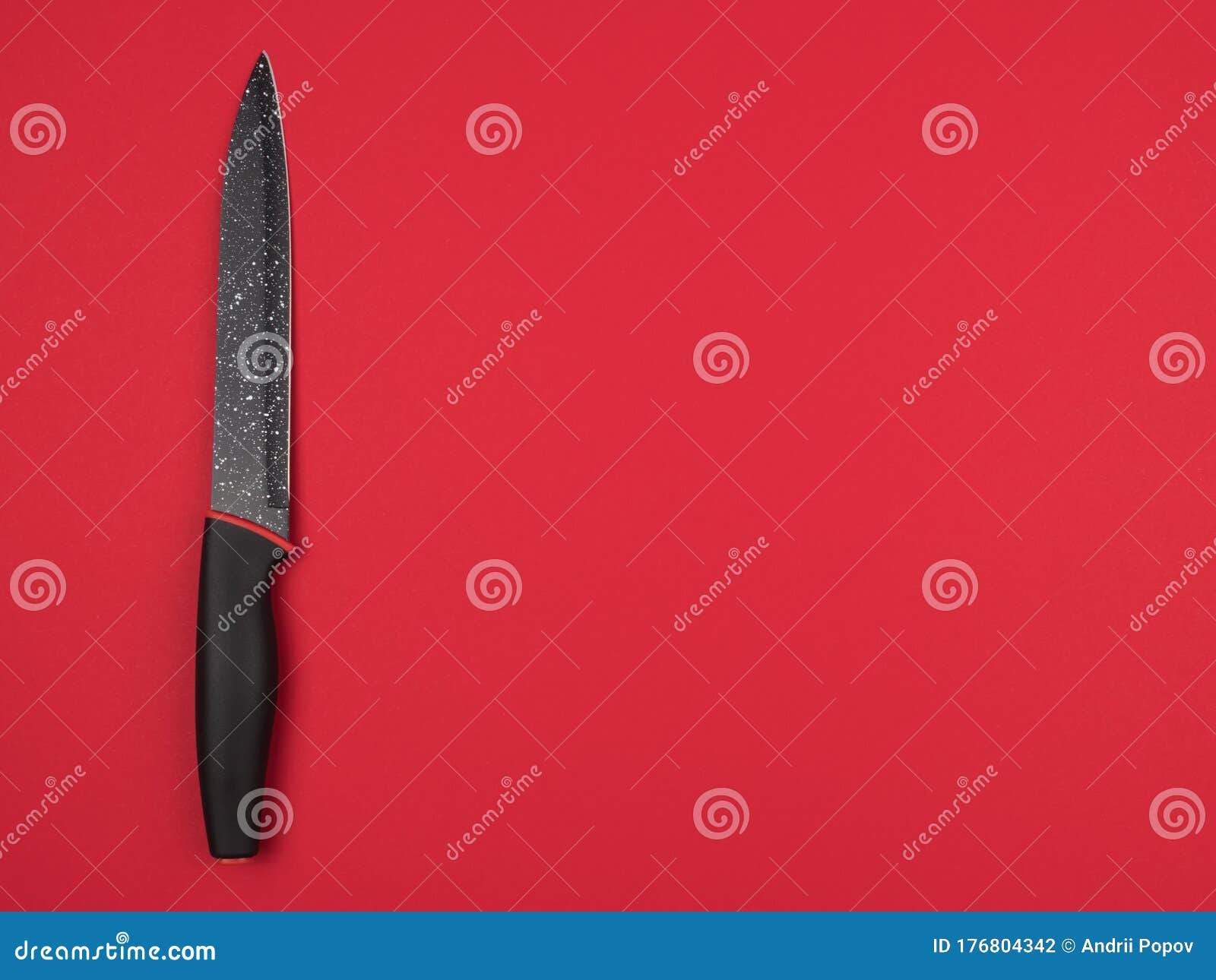 Red Knife On White Background Stock Photo 636641347