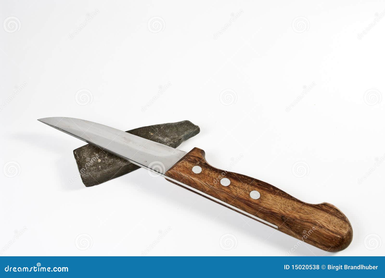 Kitchen Knife and Sharp Stone Stock Photo Image of knife, sharpening