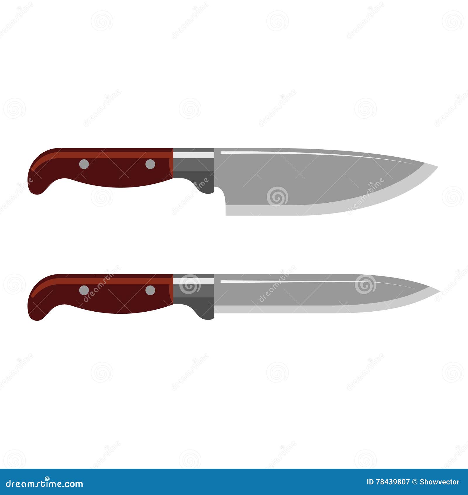 Kitchen knife vector stock vector. Illustration of household 78439807