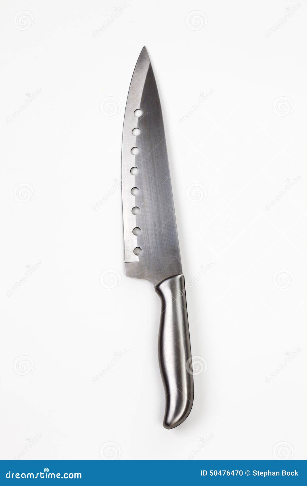 Kitchen Knife on White Background Stock Photo Image of sharp, cutting